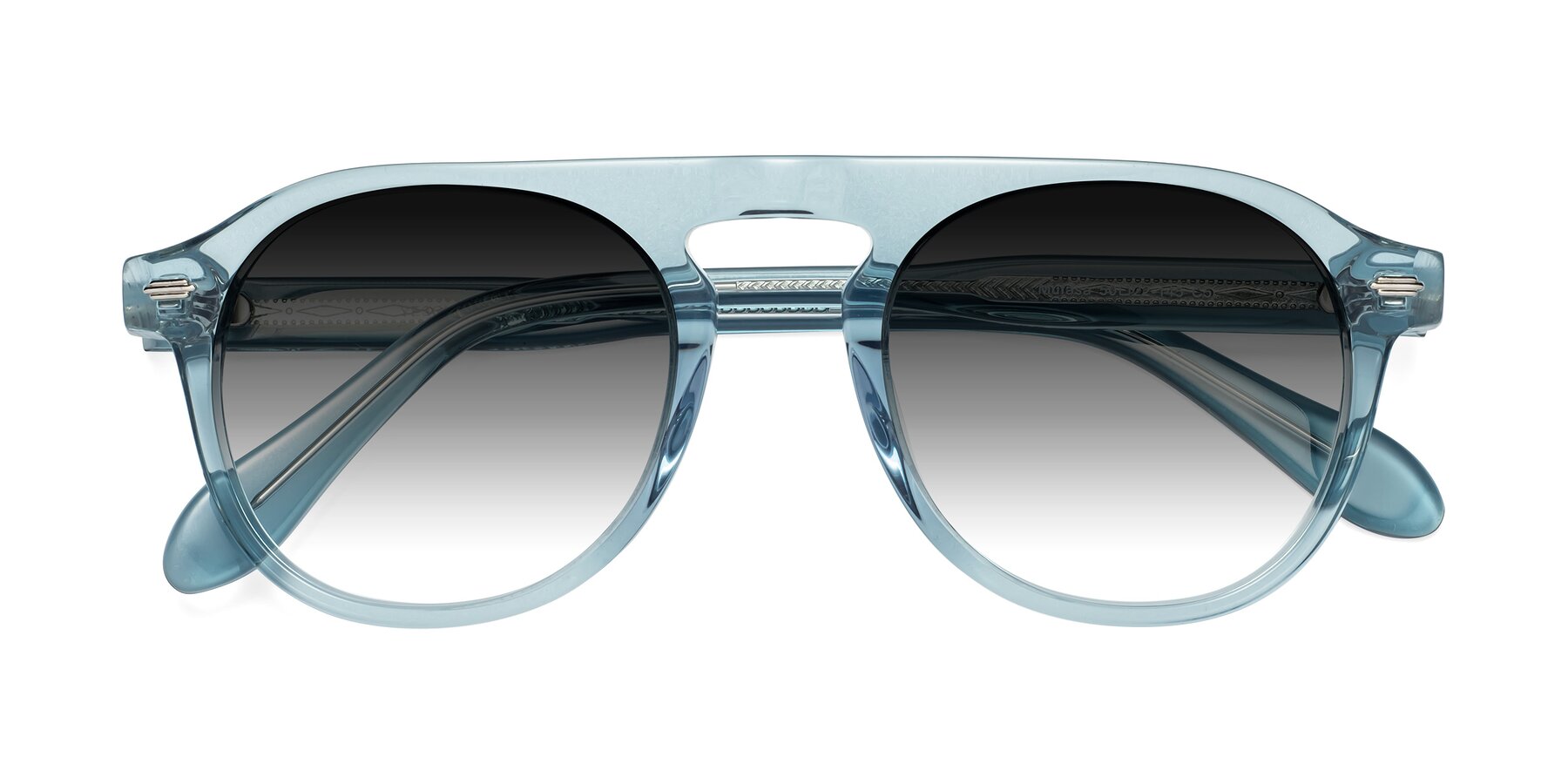 Folded Front of Mufasa in Light Blue with Gray Gradient Lenses