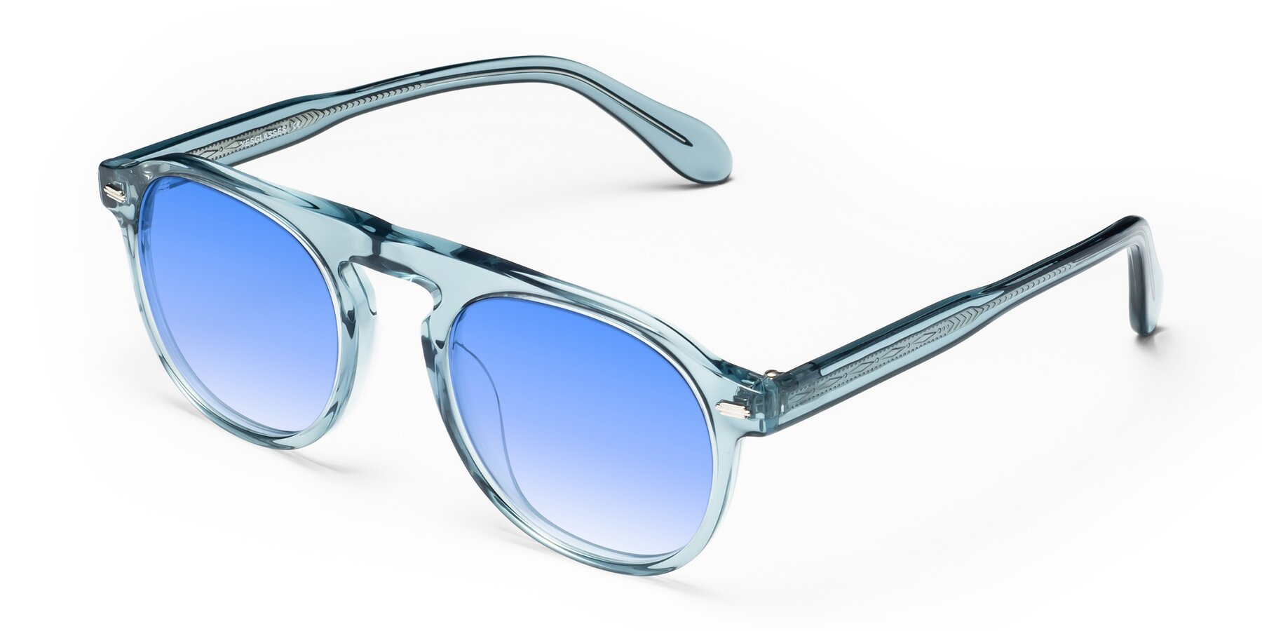 Angle of Mufasa in Light Blue with Blue Gradient Lenses