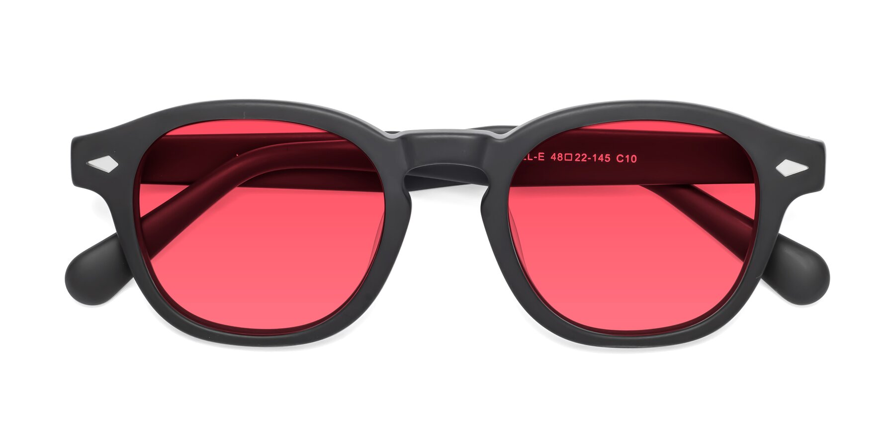 Mens Black acetate glasses Orange Red sunglasses Johnny Depp Red sunglasses  | eBay