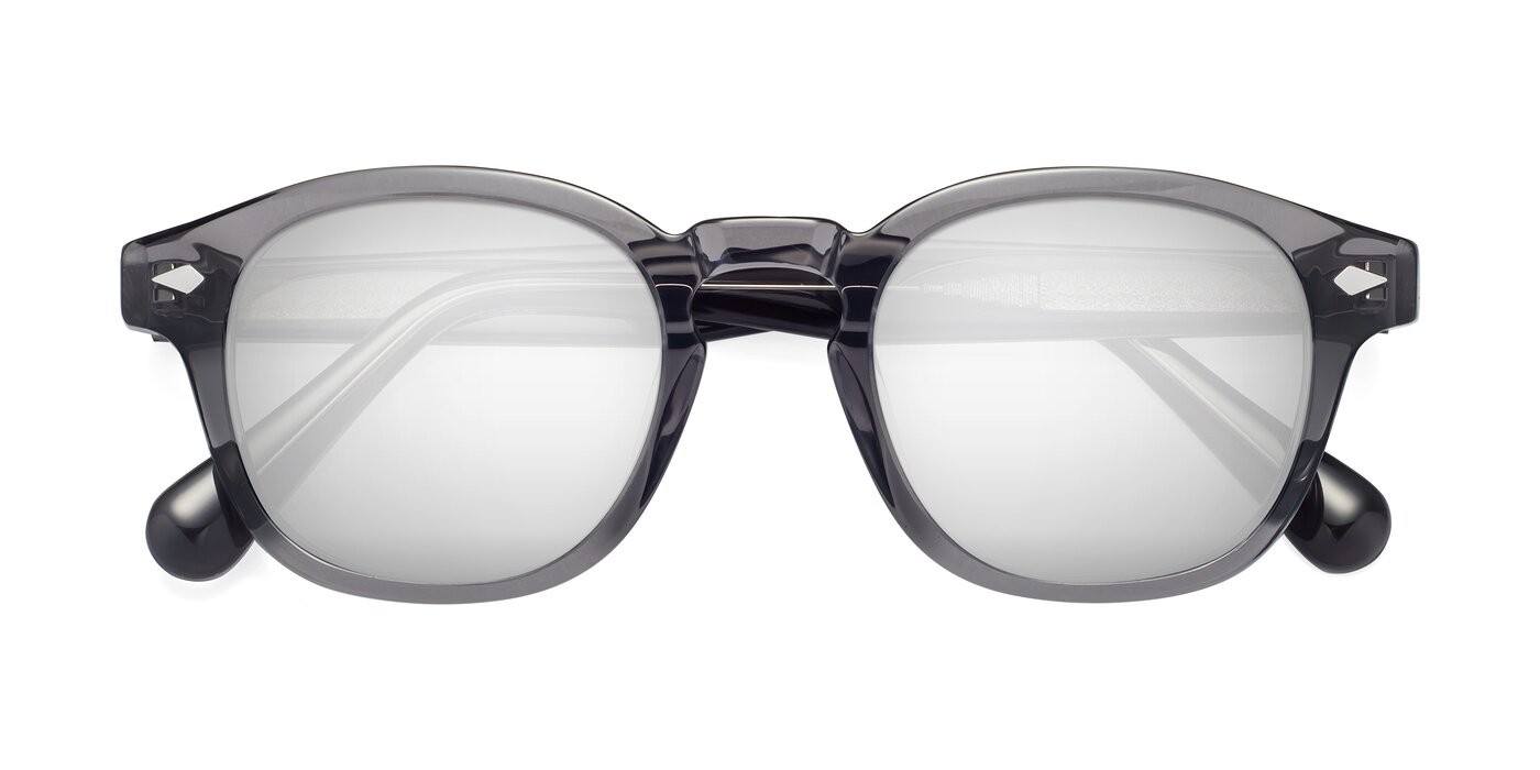 WALL-E - Translucent Gray Flash Mirrored Sunglasses