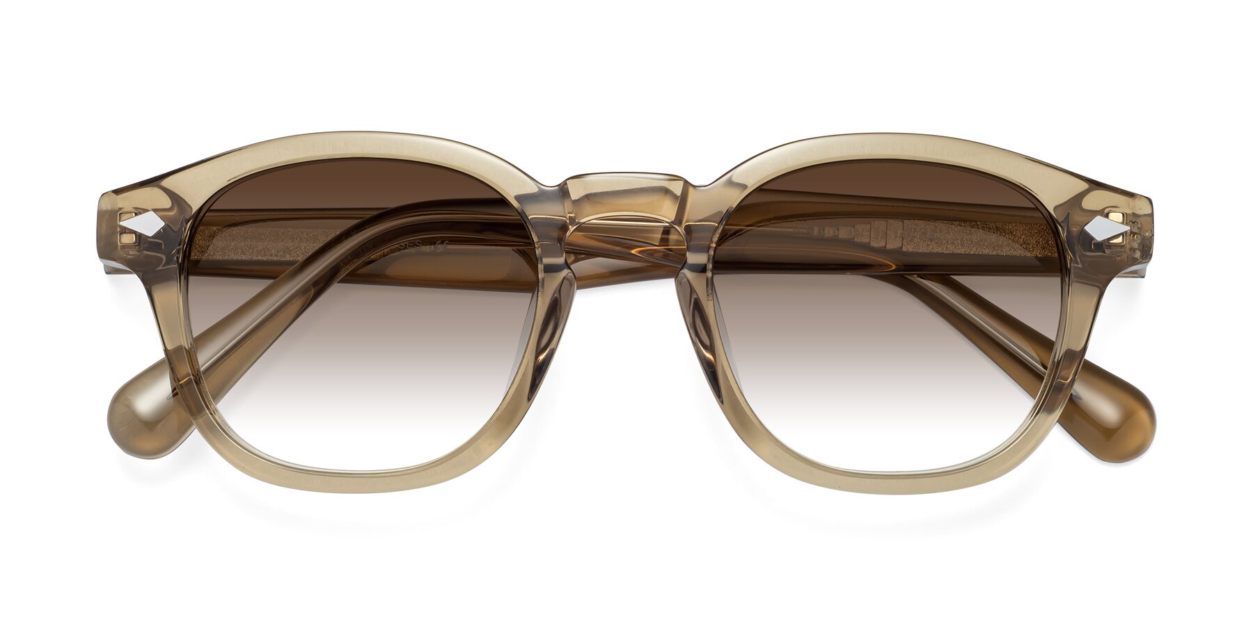 Folded Front of WALL-E in Champagne with Brown Gradient Lenses