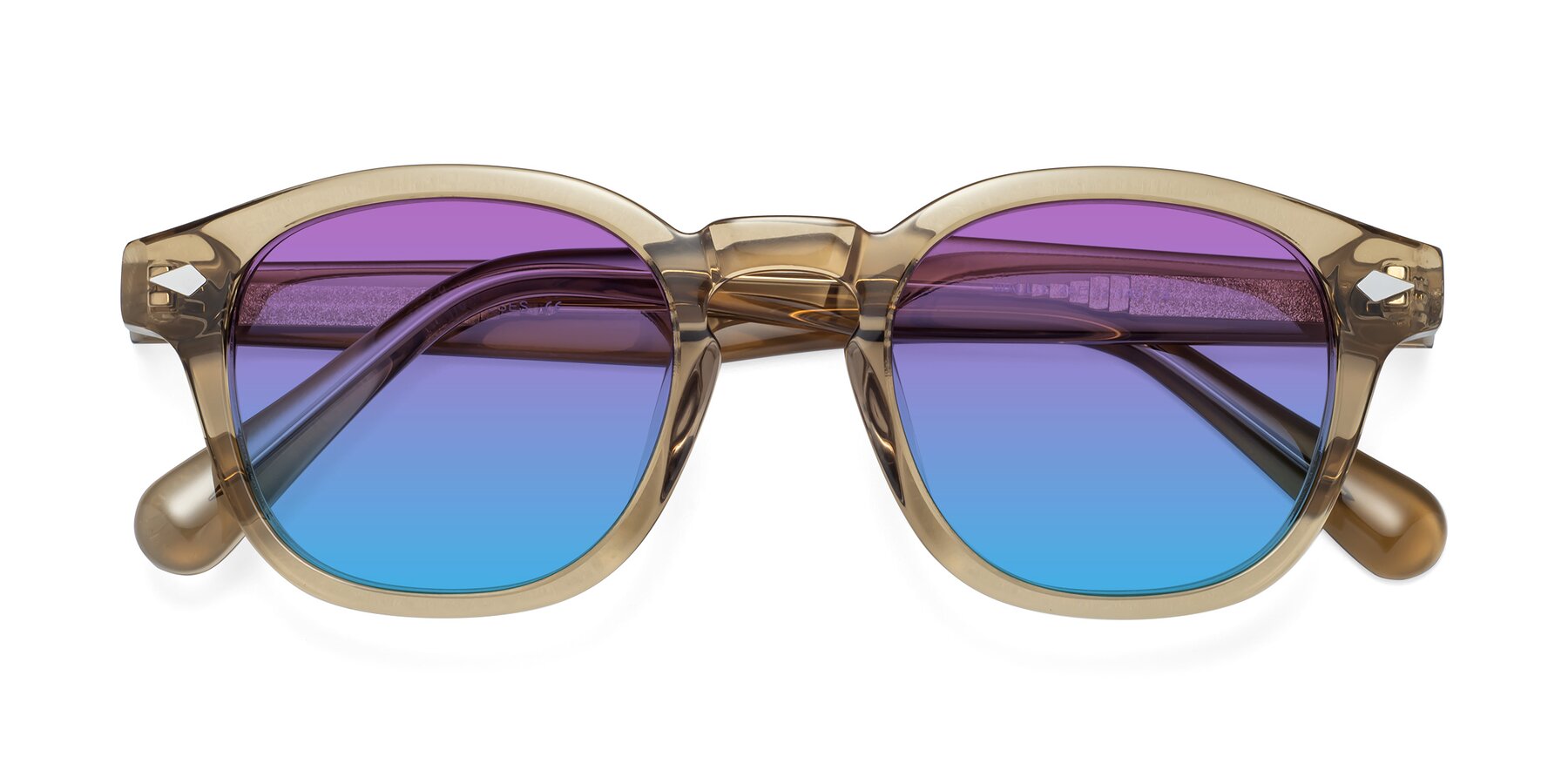 Folded Front of WALL-E in Champagne with Purple / Blue Gradient Lenses