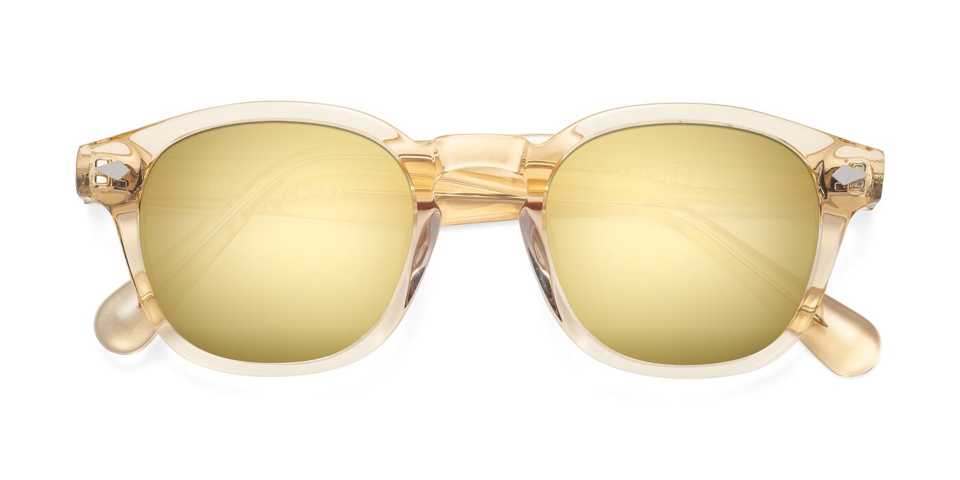WALL-E - Translucent Brown Flash Mirrored Sunglasses