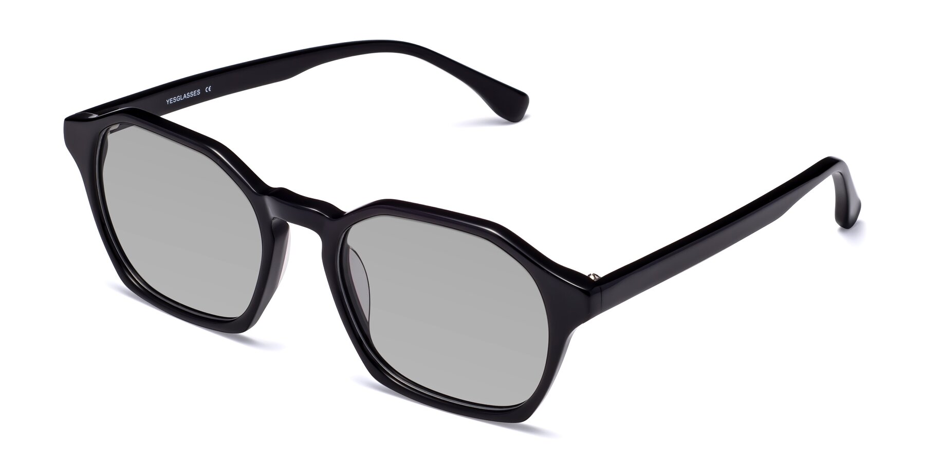 Angle of Stoltz in Black with Light Gray Tinted Lenses