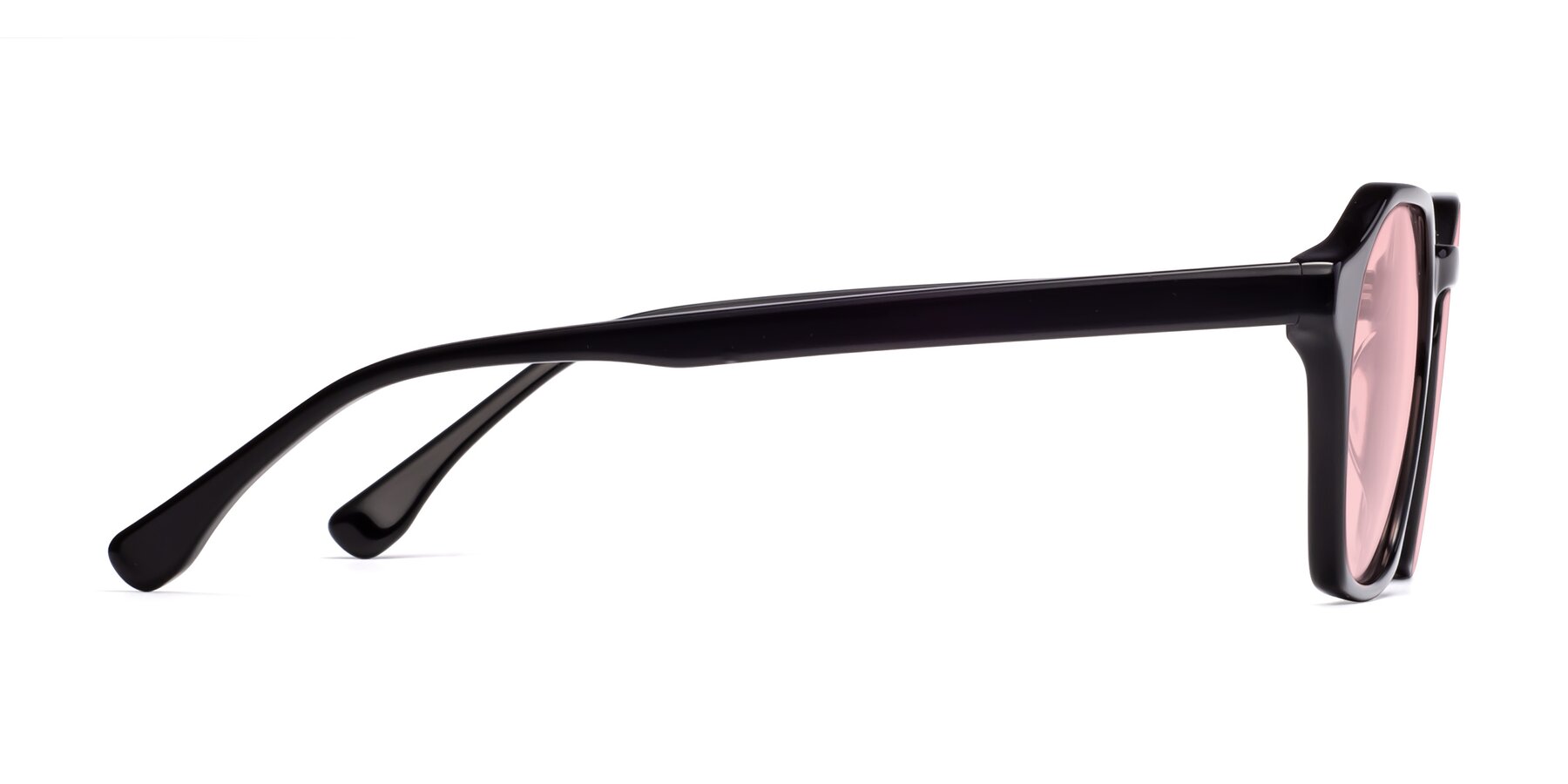 Side of Stoltz in Black with Light Garnet Tinted Lenses