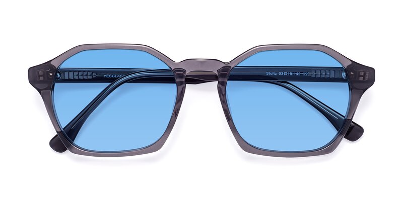 Stoltz - Translucent Gray Tinted Sunglasses