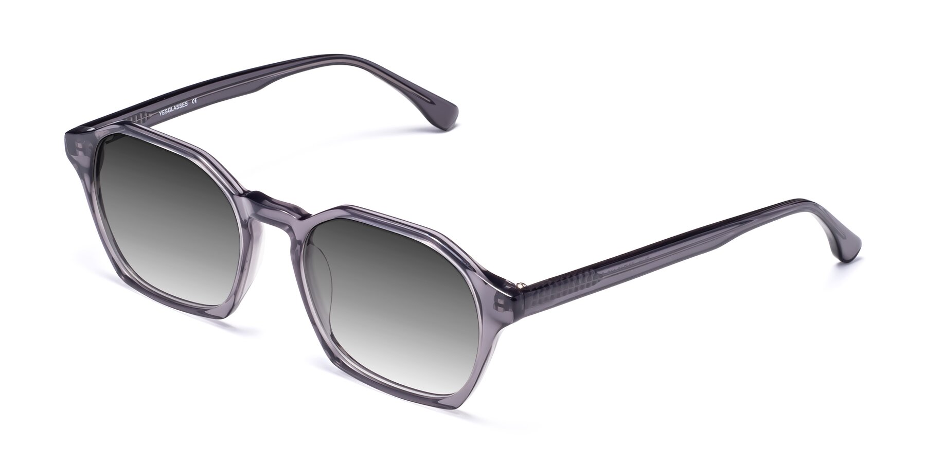 Angle of Stoltz in Translucent Gray with Gray Gradient Lenses