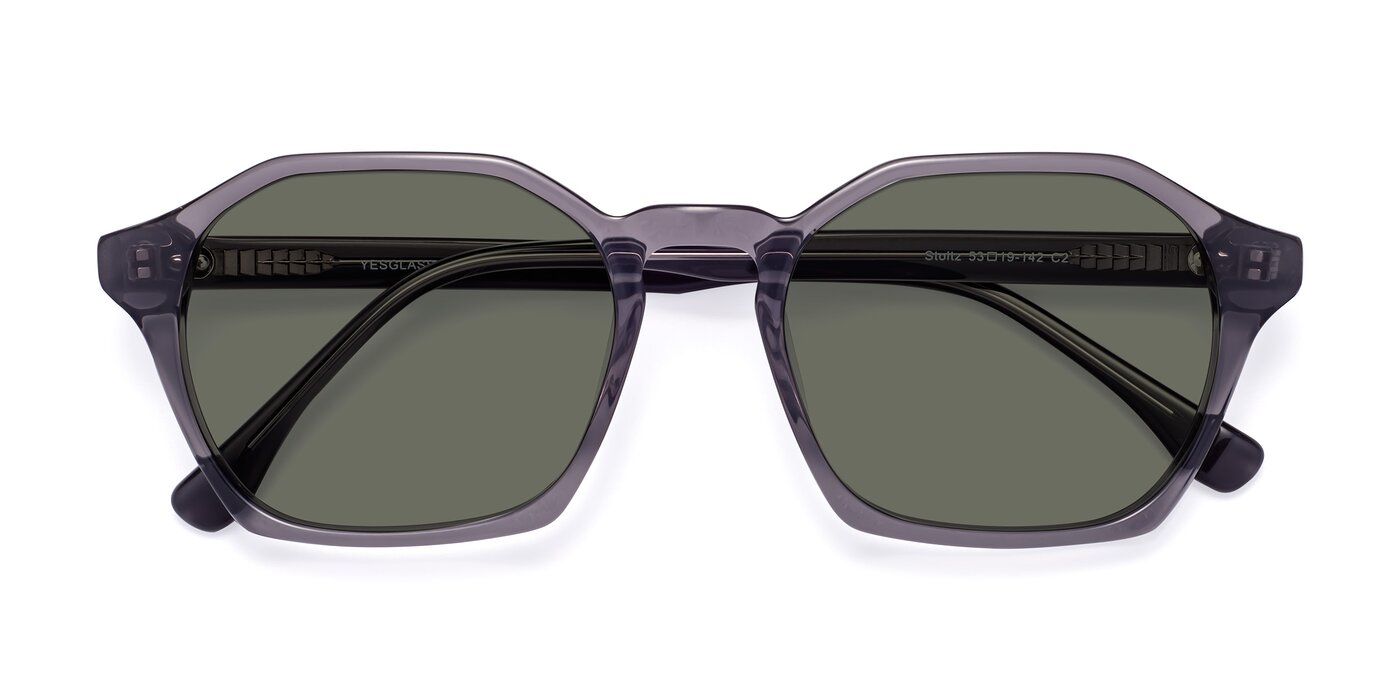 Stoltz - Translucent Gray Polarized Sunglasses