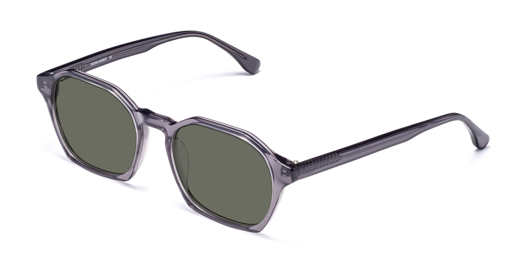Angle of Stoltz in Translucent Gray with Gray Polarized Lenses