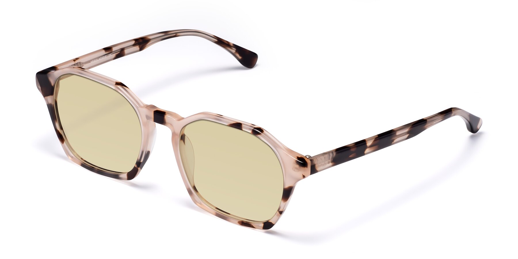 Angle of Stoltz in Leopard-Print with Light Champagne Tinted Lenses