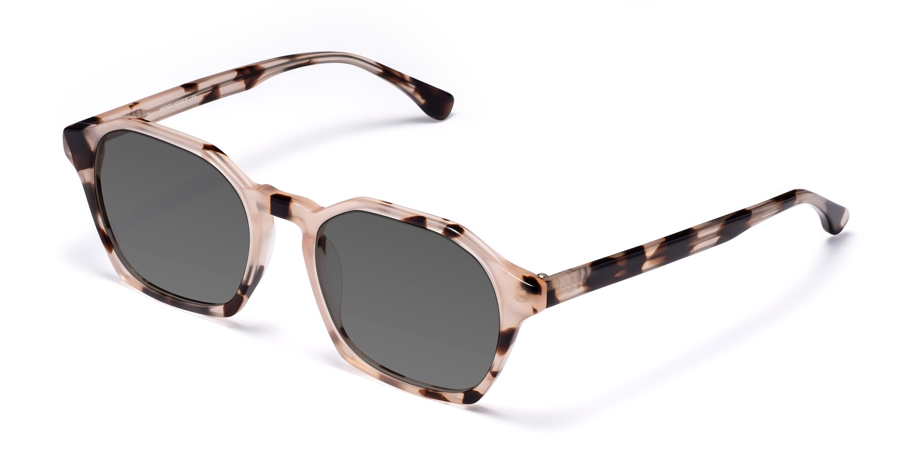 Angle of Stoltz in Leopard-Print with Medium Gray Tinted Lenses