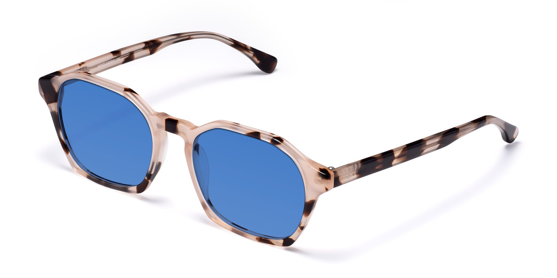 Angle of Stoltz in Leopard-Print with Blue Tinted Lenses