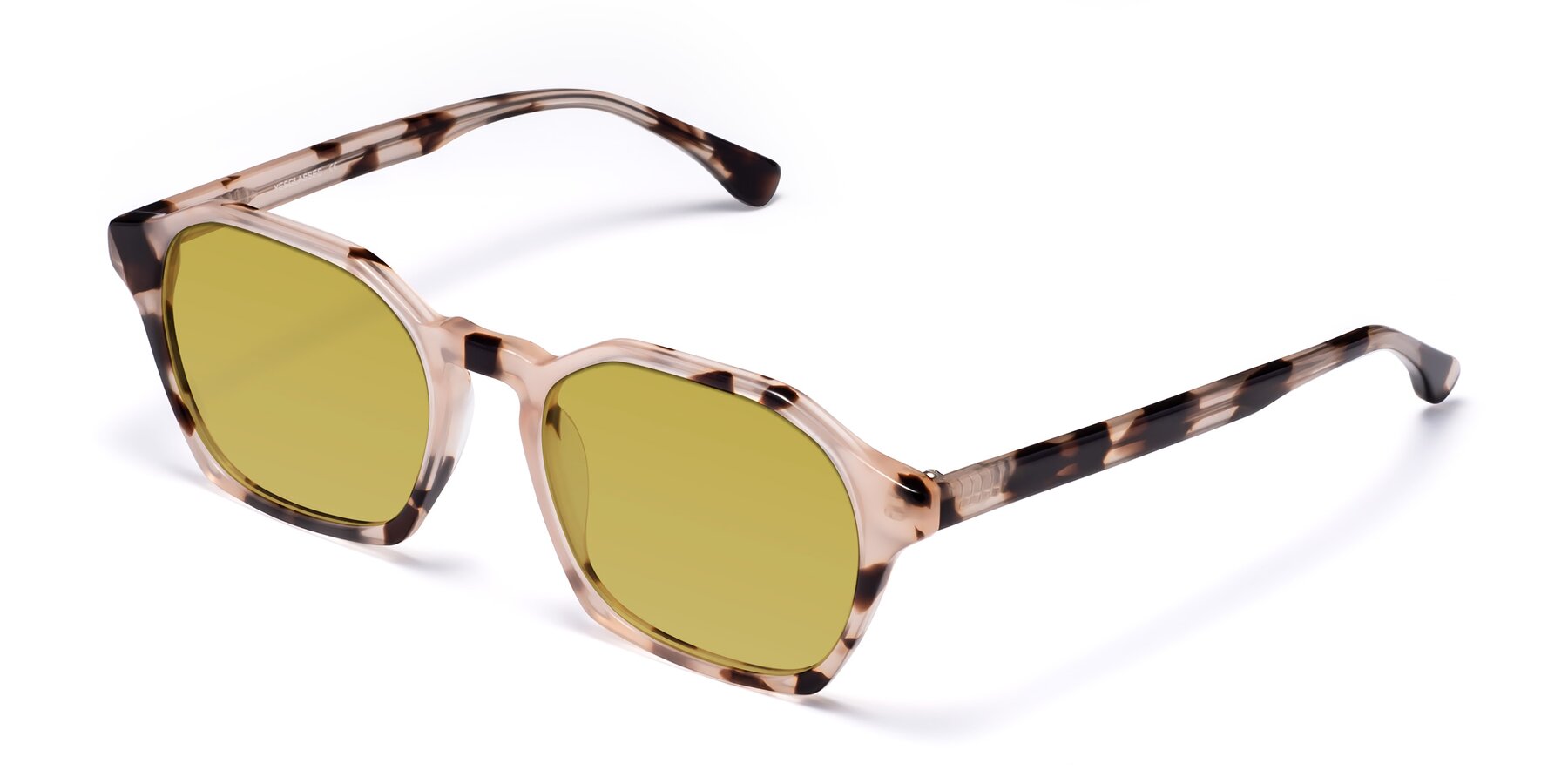 Angle of Stoltz in Leopard-Print with Champagne Tinted Lenses