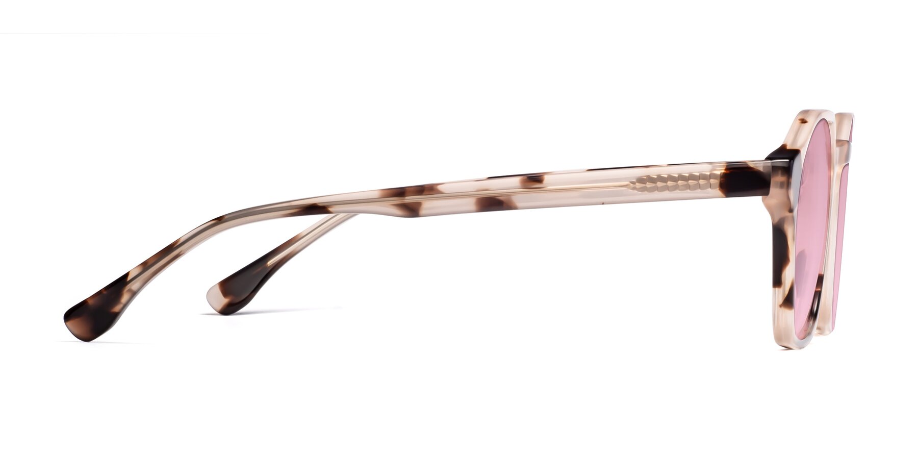 Side of Stoltz in Ivory Tortoise with Light Wine Tinted Lenses