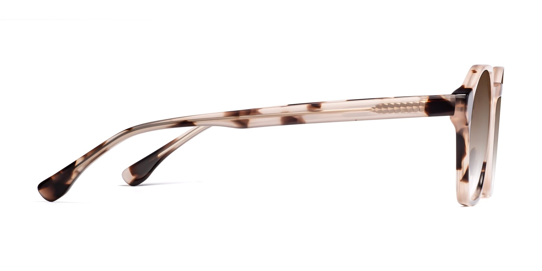 Side of Stoltz in Leopard-Print with Brown Gradient Lenses