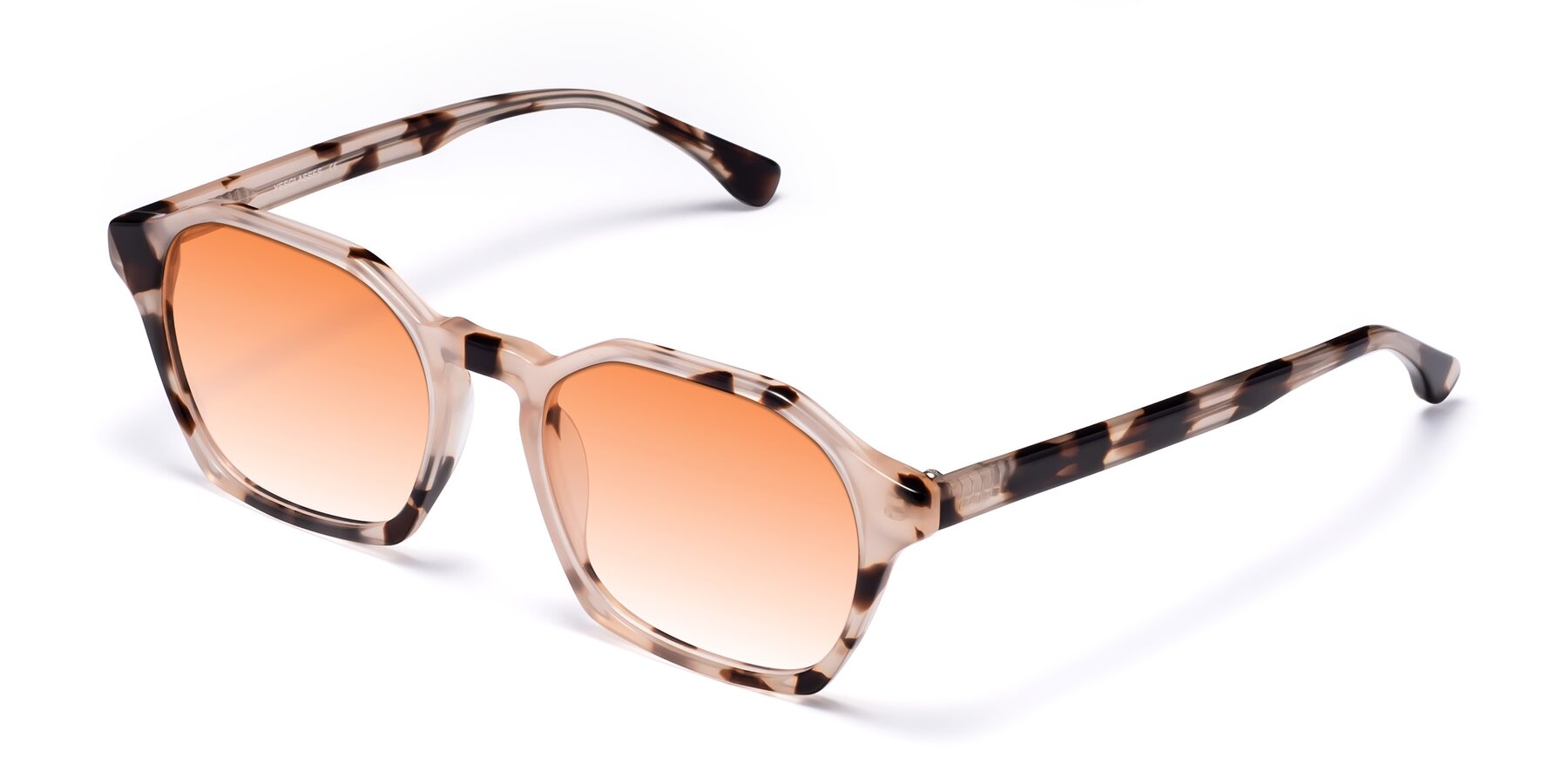 Angle of Stoltz in Leopard-Print with Orange Gradient Lenses