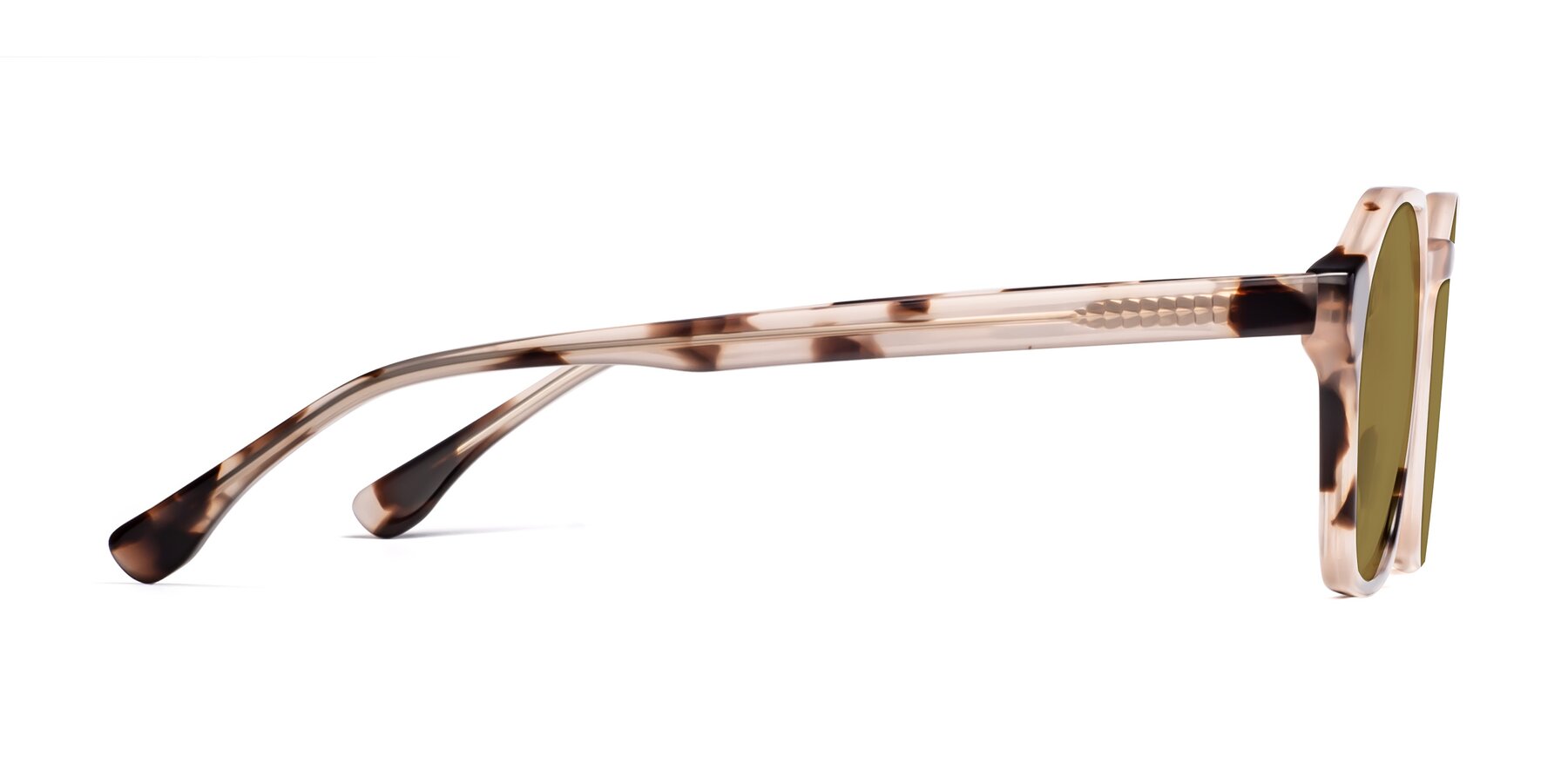 Side of Stoltz in Leopard-Print with Brown Polarized Lenses