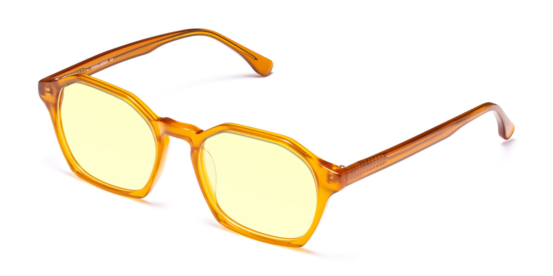 Angle of Stoltz in Brown with Light Yellow Tinted Lenses