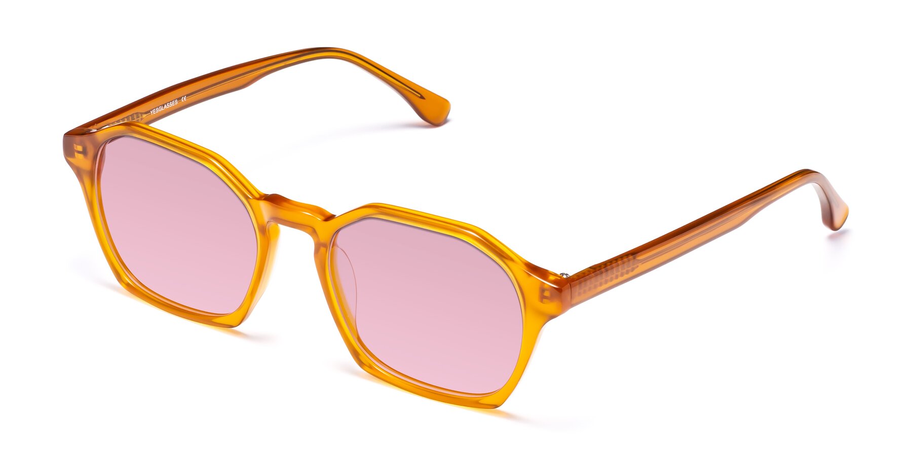 Angle of Stoltz in Brown with Light Wine Tinted Lenses