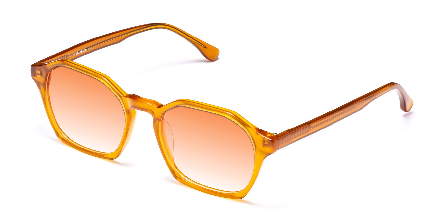 Angle of Stoltz in Brown with Orange Gradient Lenses