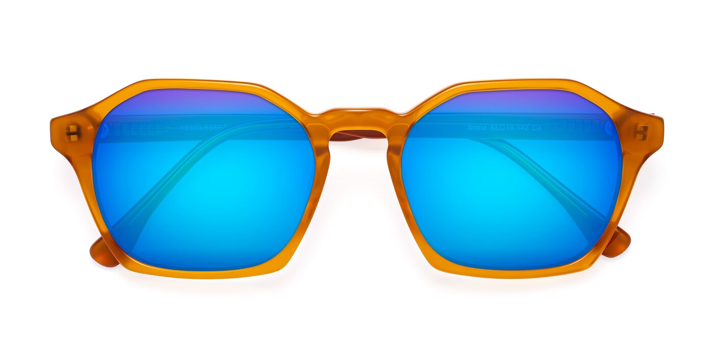 Stoltz - Brown Flash Mirrored Sunglasses
