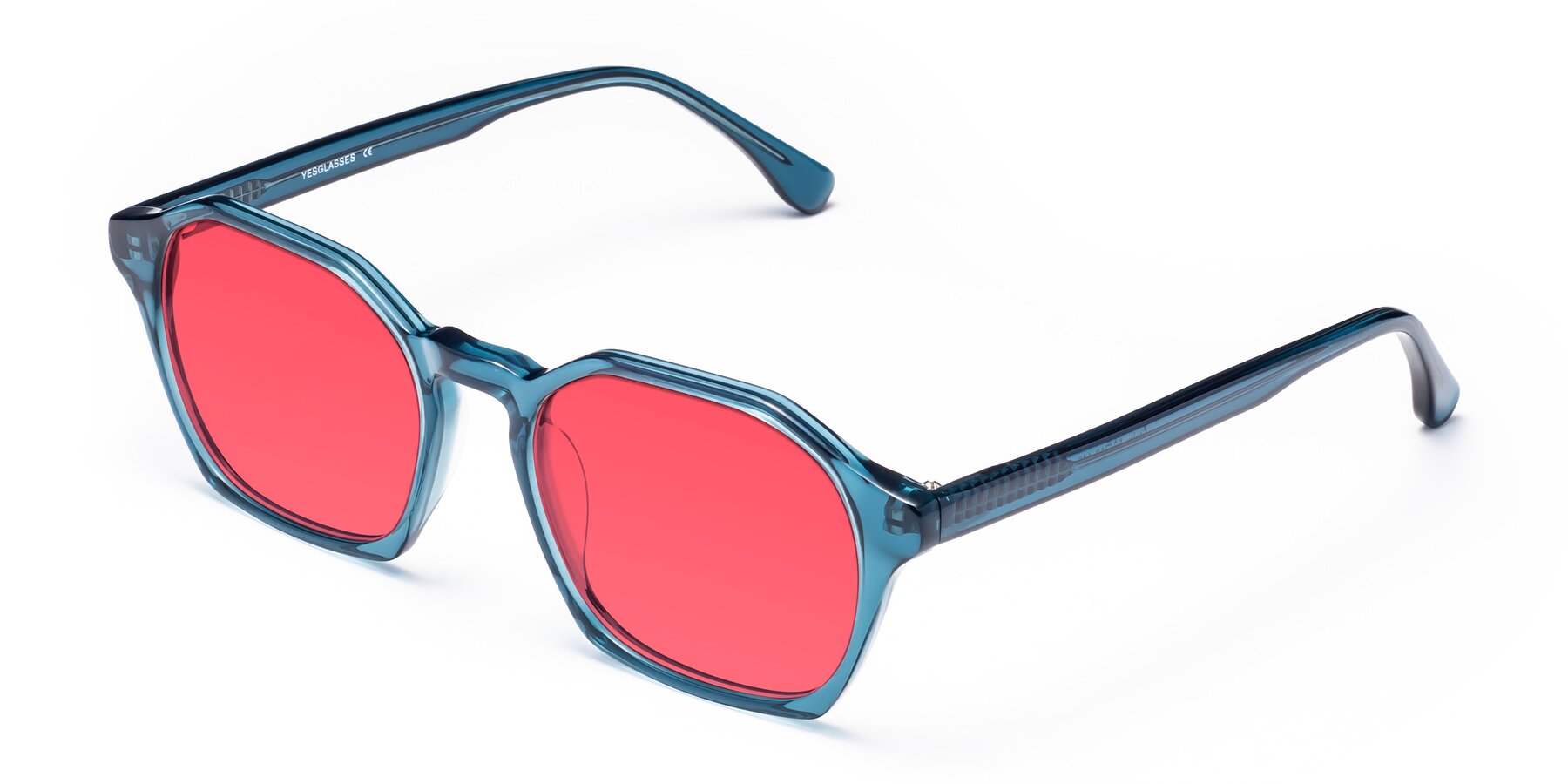 Angle of Stoltz in Ink Blue with Red Tinted Lenses