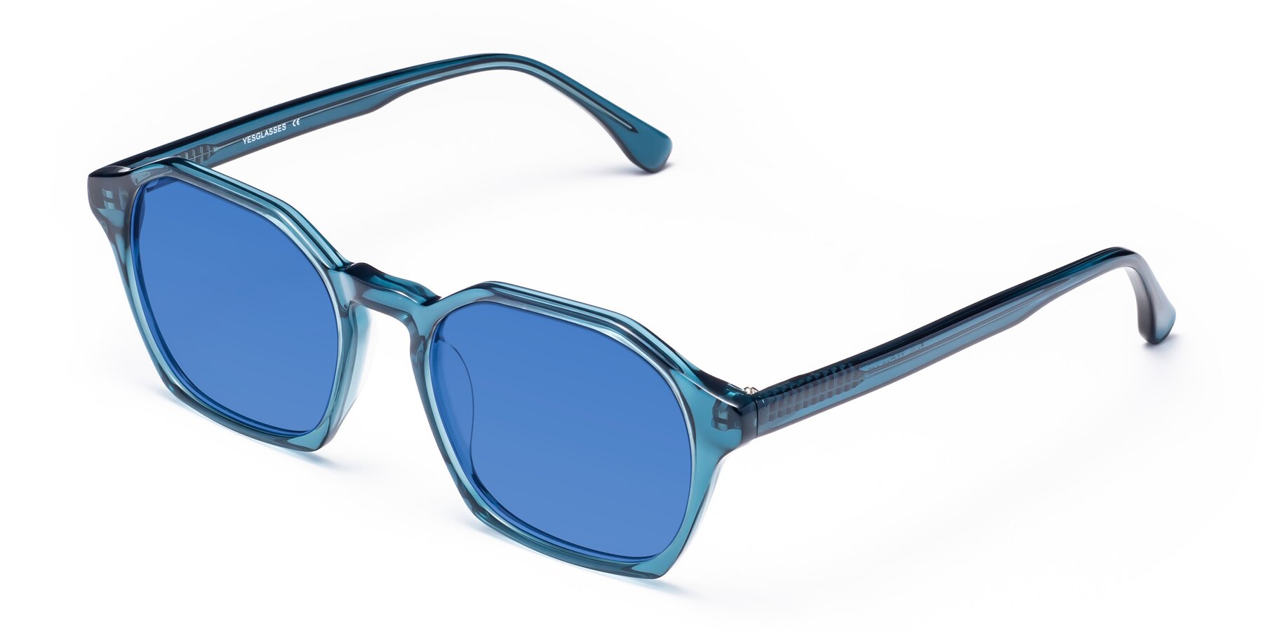 Angle of Stoltz in Ink Blue with Blue Tinted Lenses