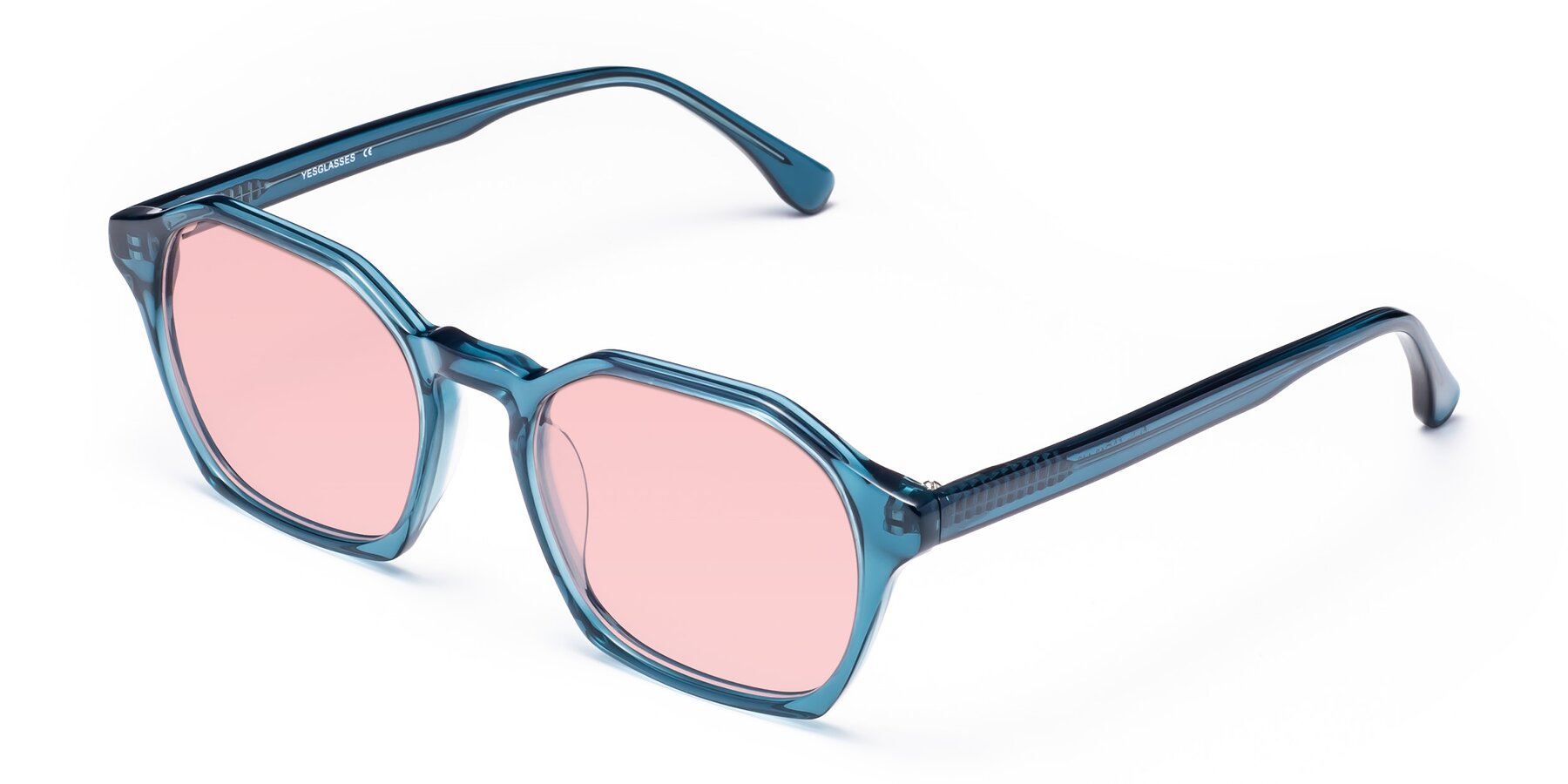 Angle of Stoltz in Ink Blue with Light Garnet Tinted Lenses