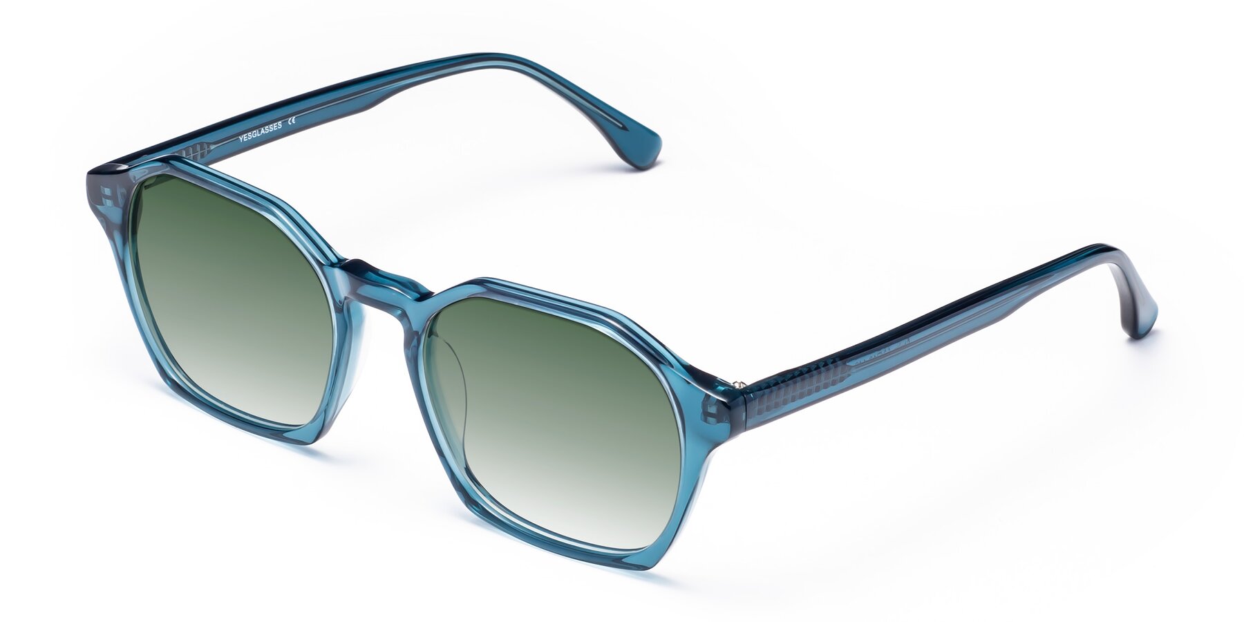 Angle of Stoltz in Ink Blue with Green Gradient Lenses