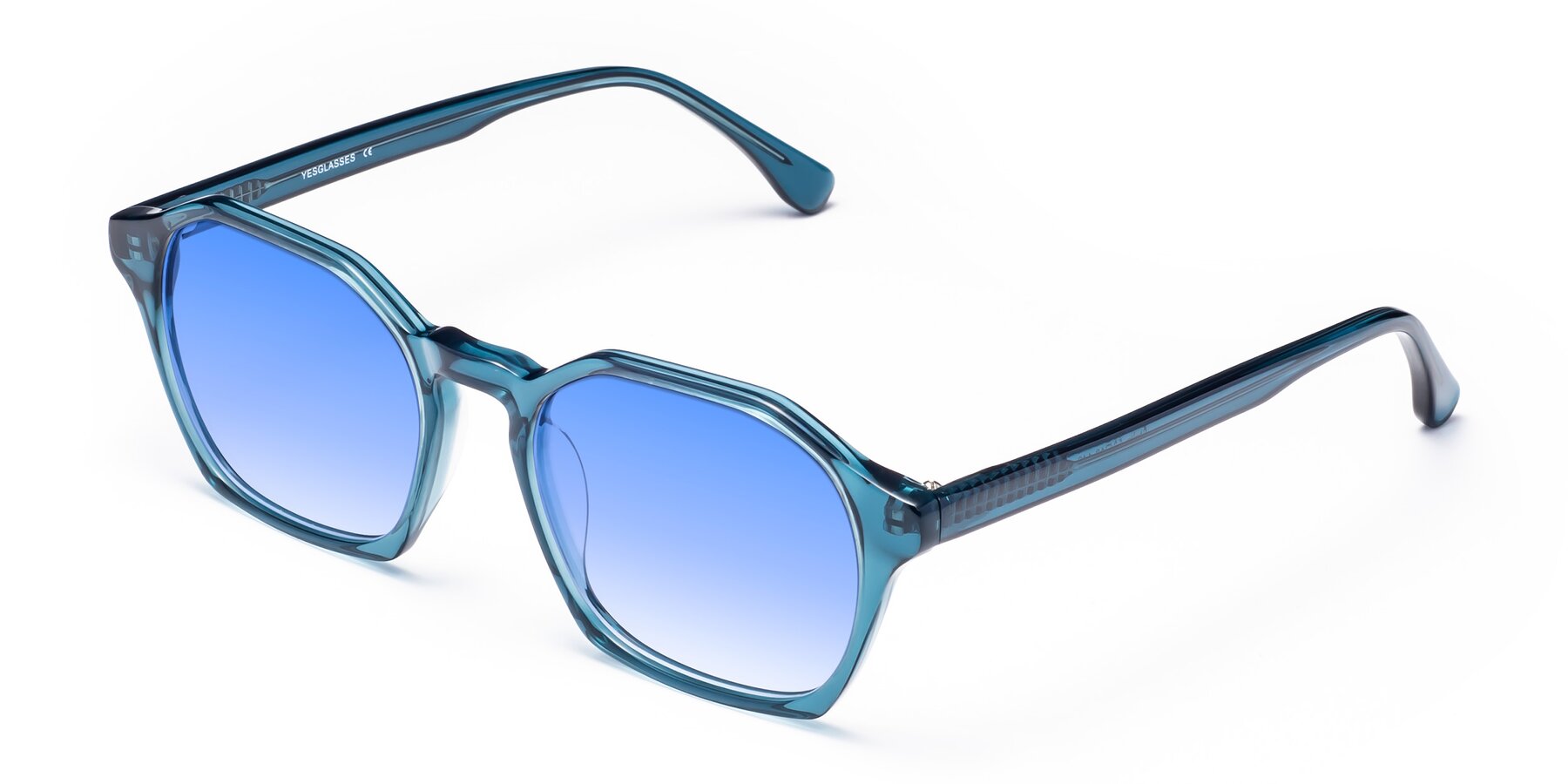 Angle of Stoltz in Ink Blue with Blue Gradient Lenses