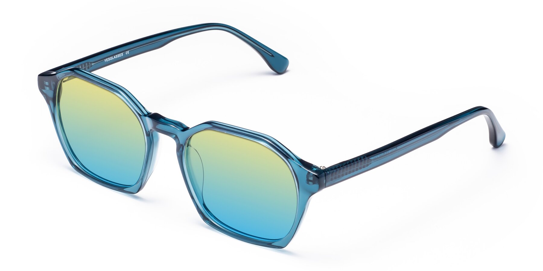 Angle of Stoltz in Ink Blue with Yellow / Blue Gradient Lenses