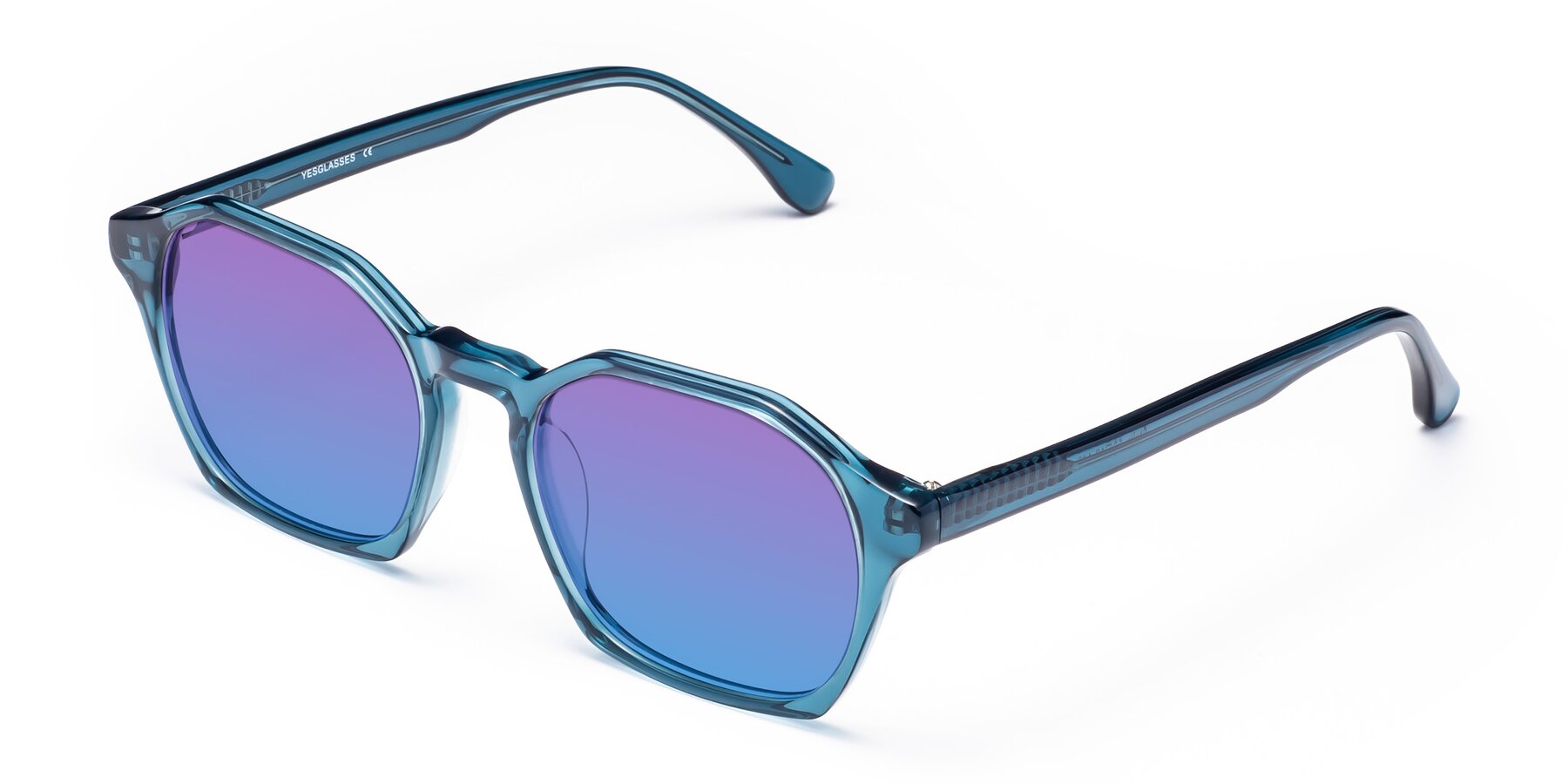 Angle of Stoltz in Ink Blue with Purple / Blue Gradient Lenses