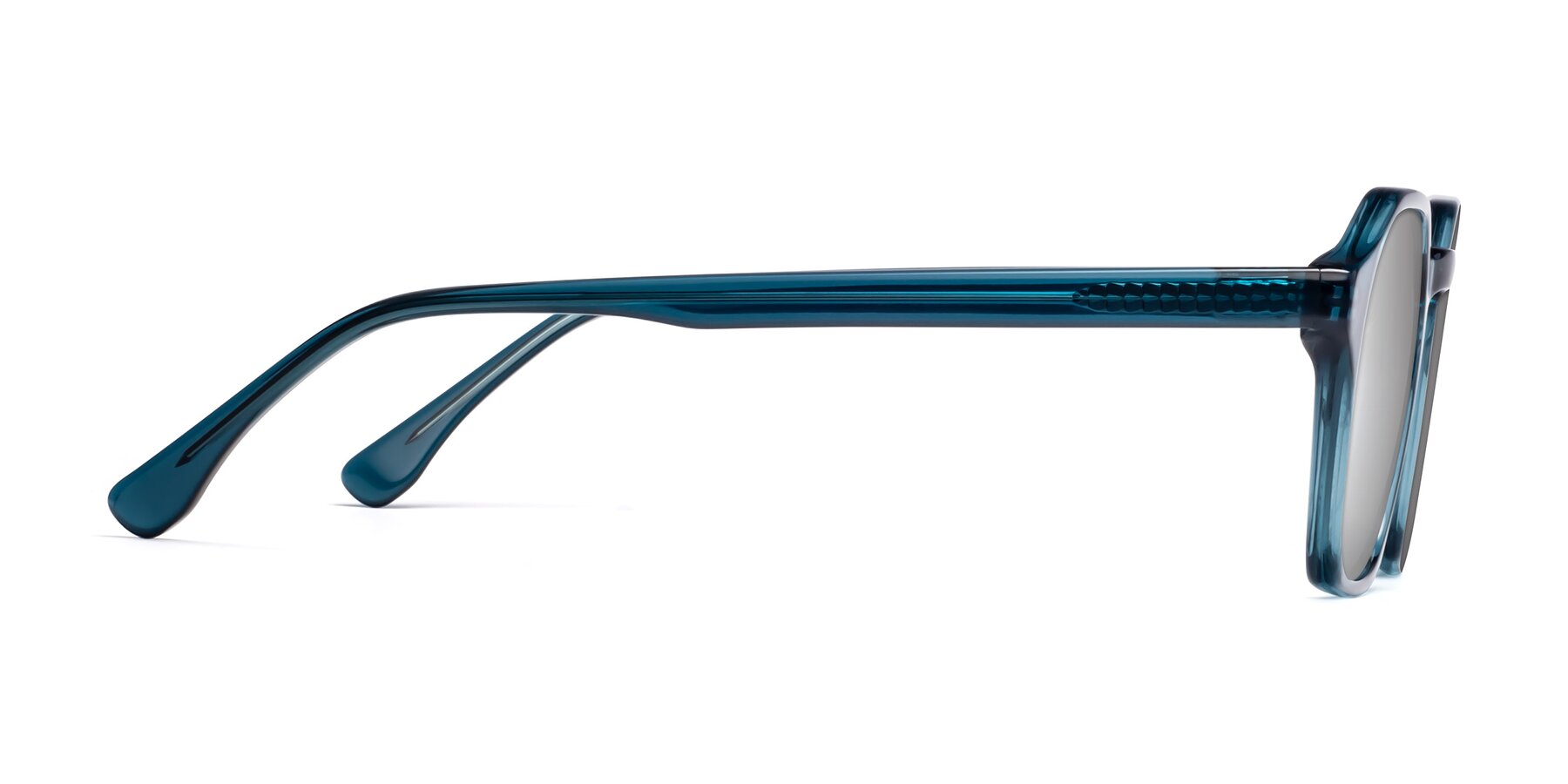 Side of Stoltz in Ink Blue with Silver Mirrored Lenses