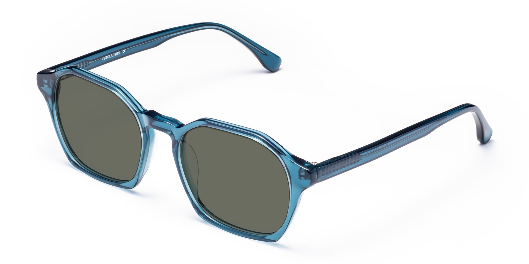 Angle of Stoltz in Ink Blue with Gray Polarized Lenses
