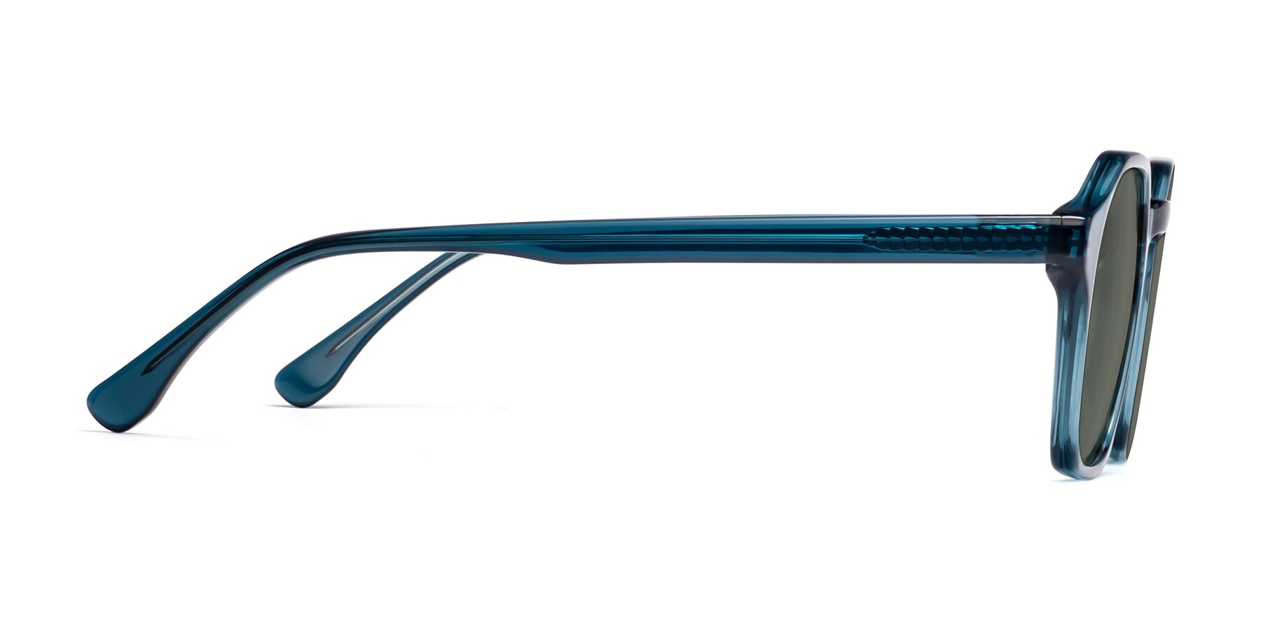 Side of Stoltz in Ink Blue with Gray Polarized Lenses