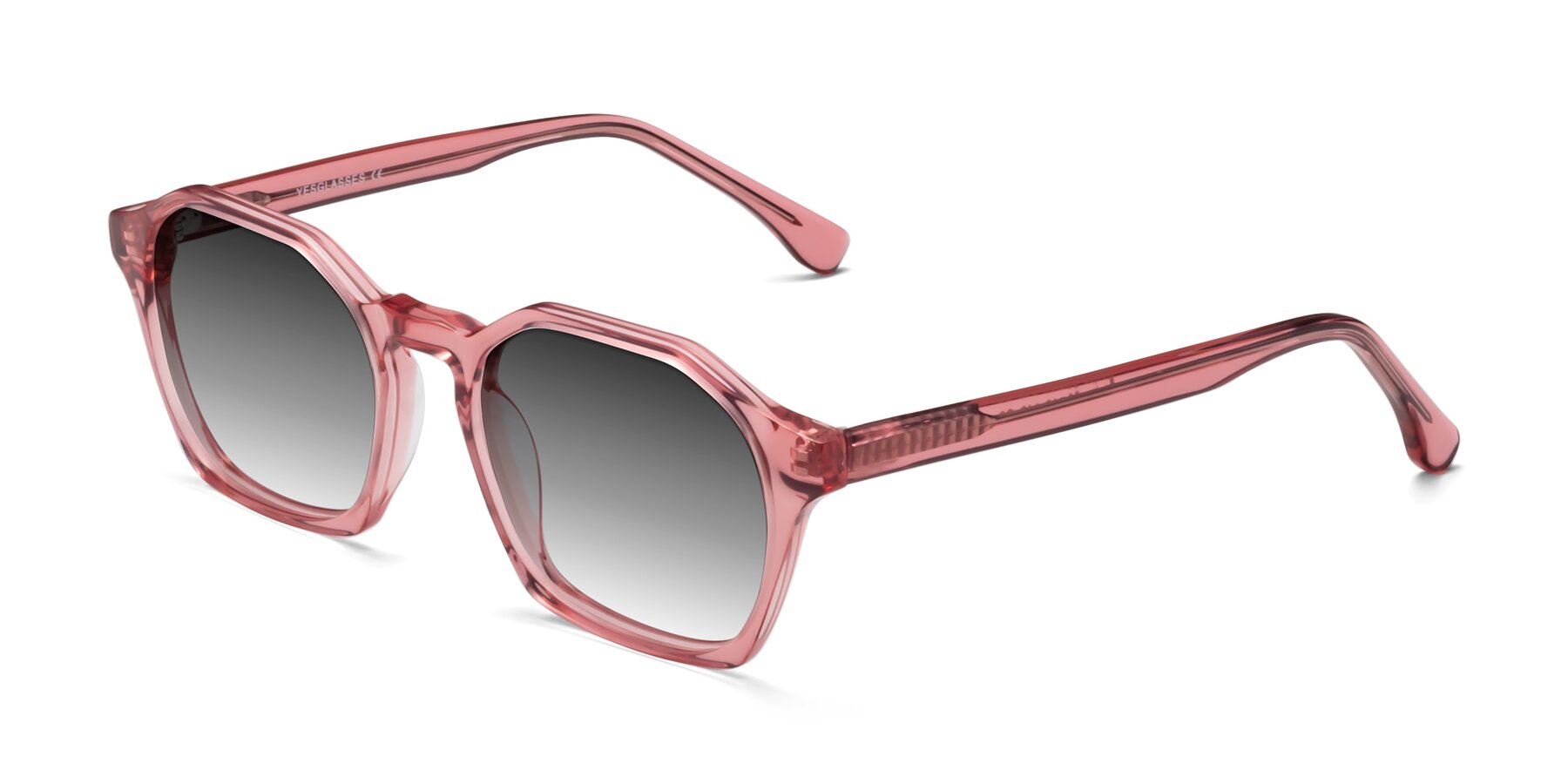 Angle of Stoltz in Pink with Gray Gradient Lenses