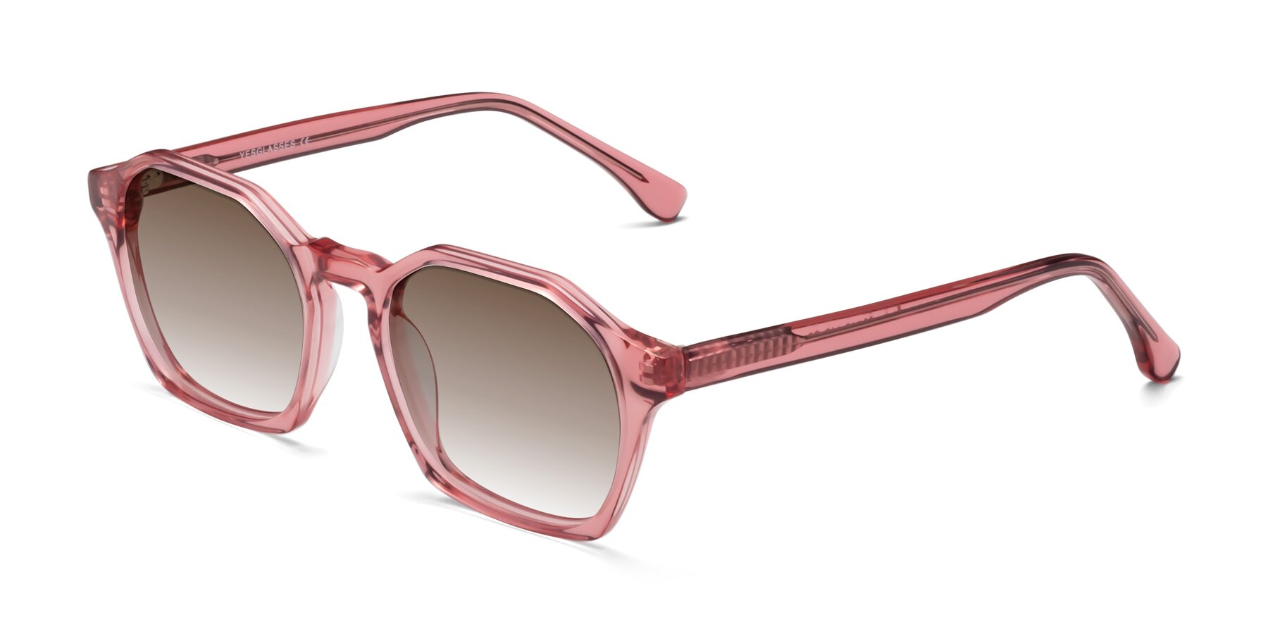 Angle of Stoltz in Pink with Brown Gradient Lenses