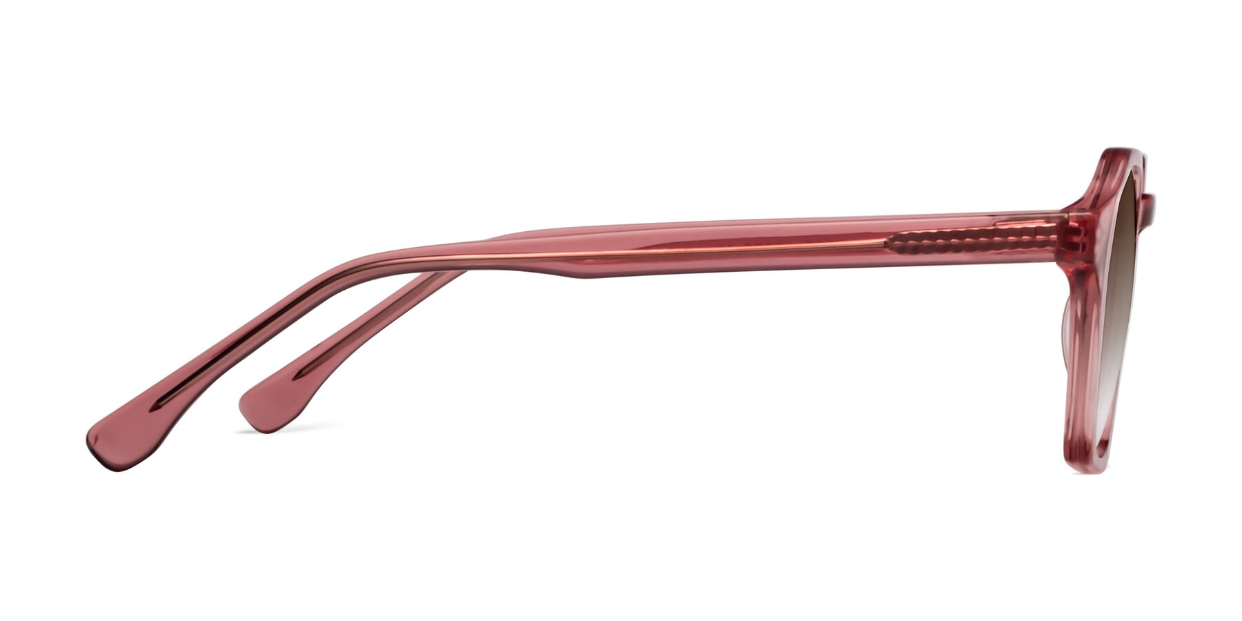 Side of Stoltz in Pink with Brown Gradient Lenses