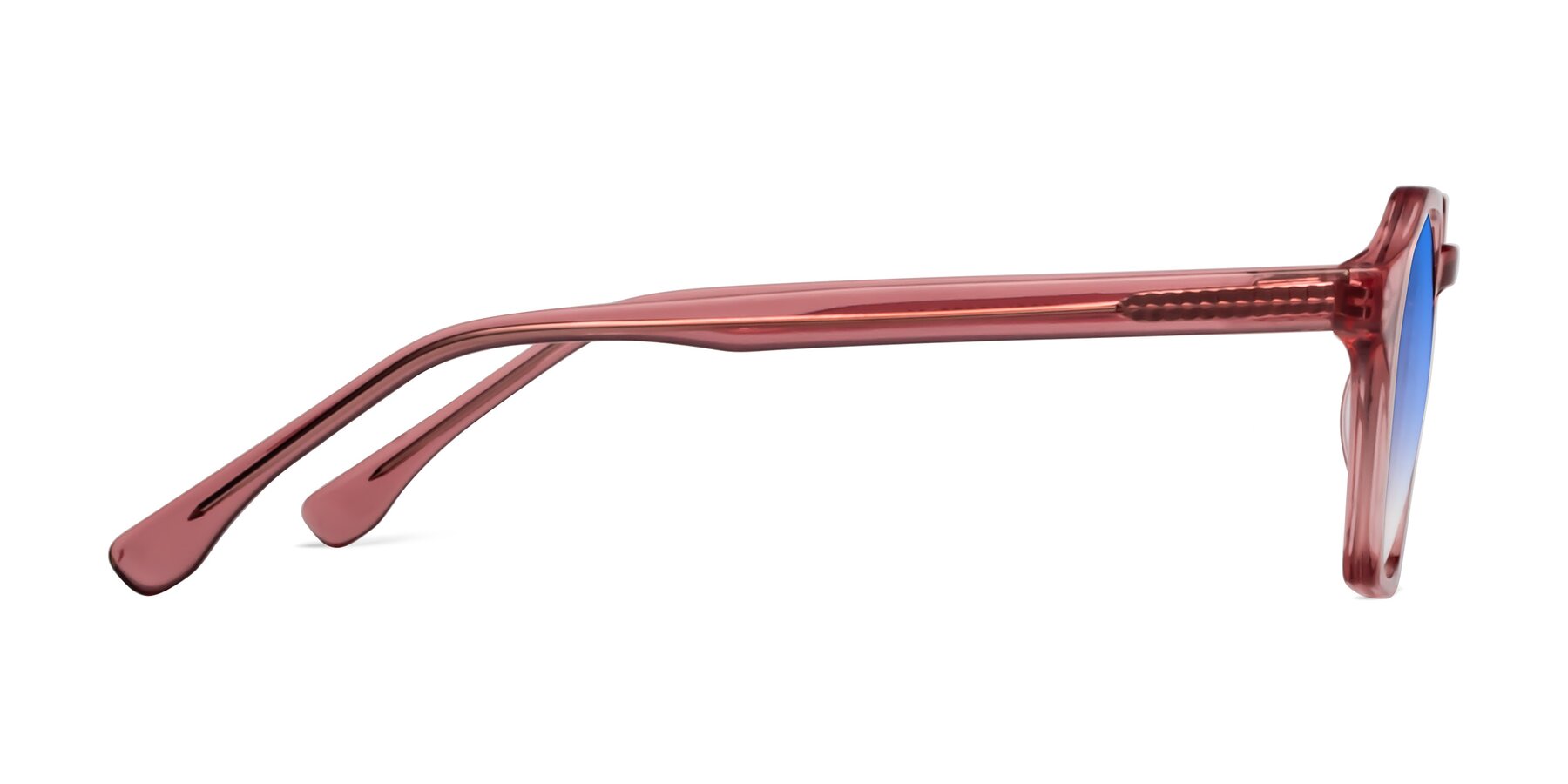 Side of Stoltz in Pink with Blue Gradient Lenses