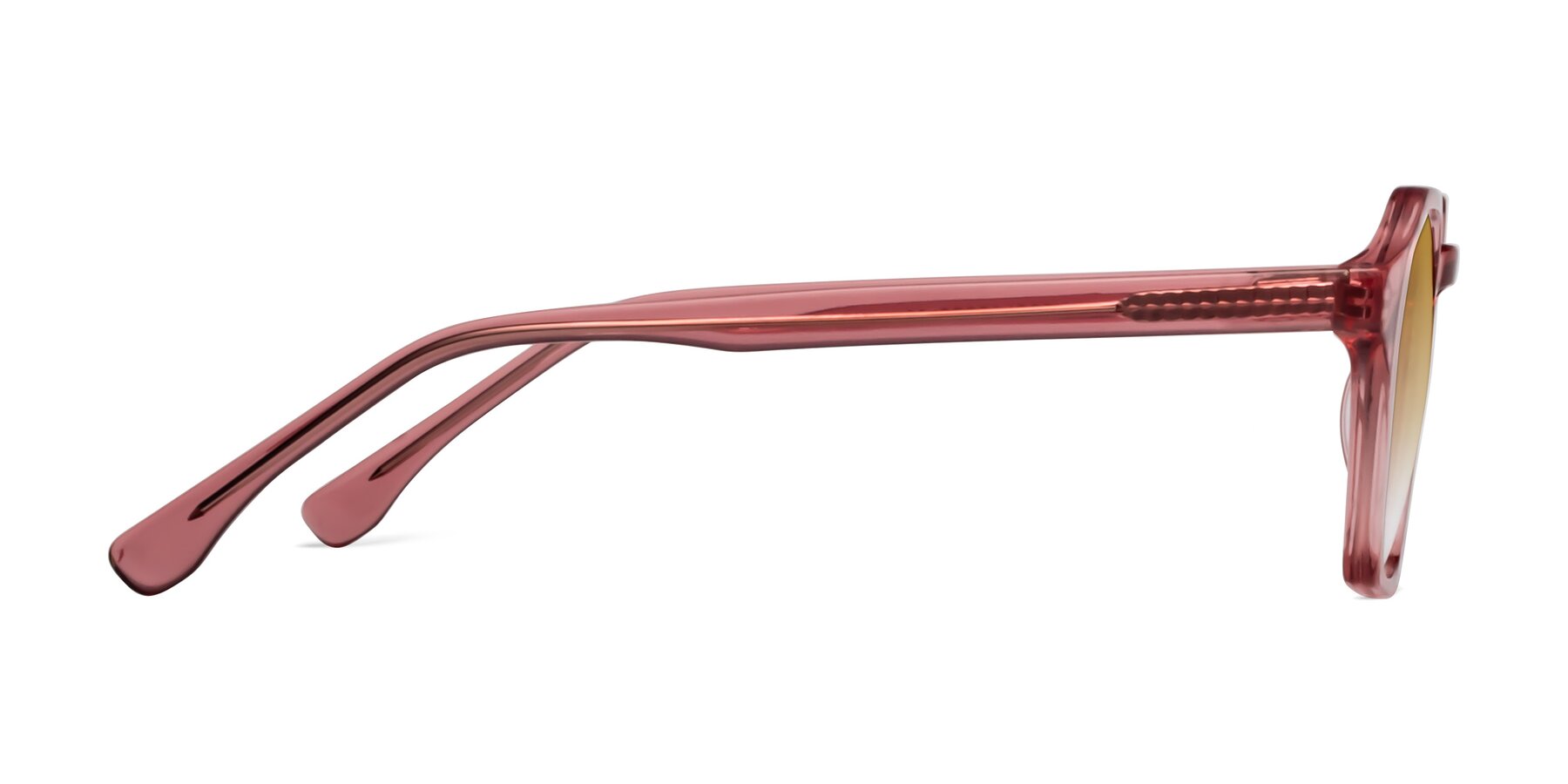 Side of Stoltz in Pink with Champagne Gradient Lenses