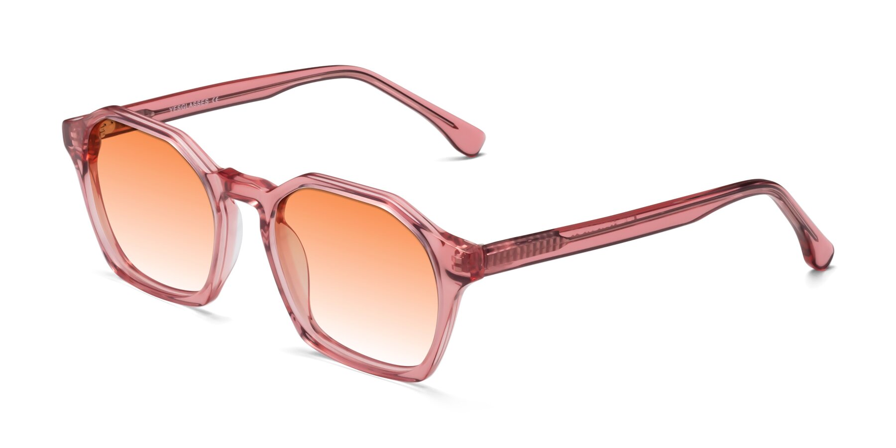 Angle of Stoltz in Pink with Orange Gradient Lenses