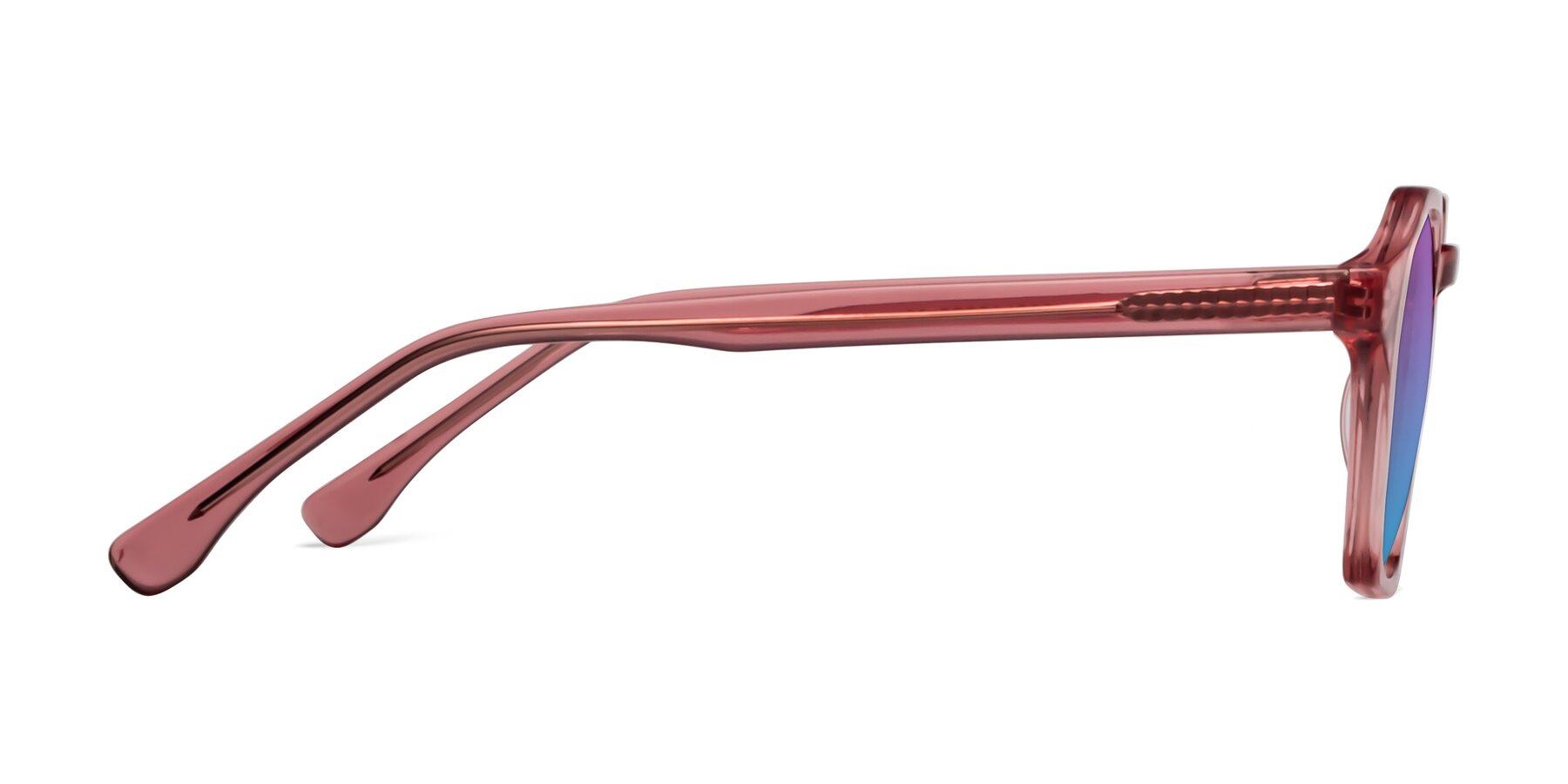 Side of Stoltz in Pink with Purple / Blue Gradient Lenses