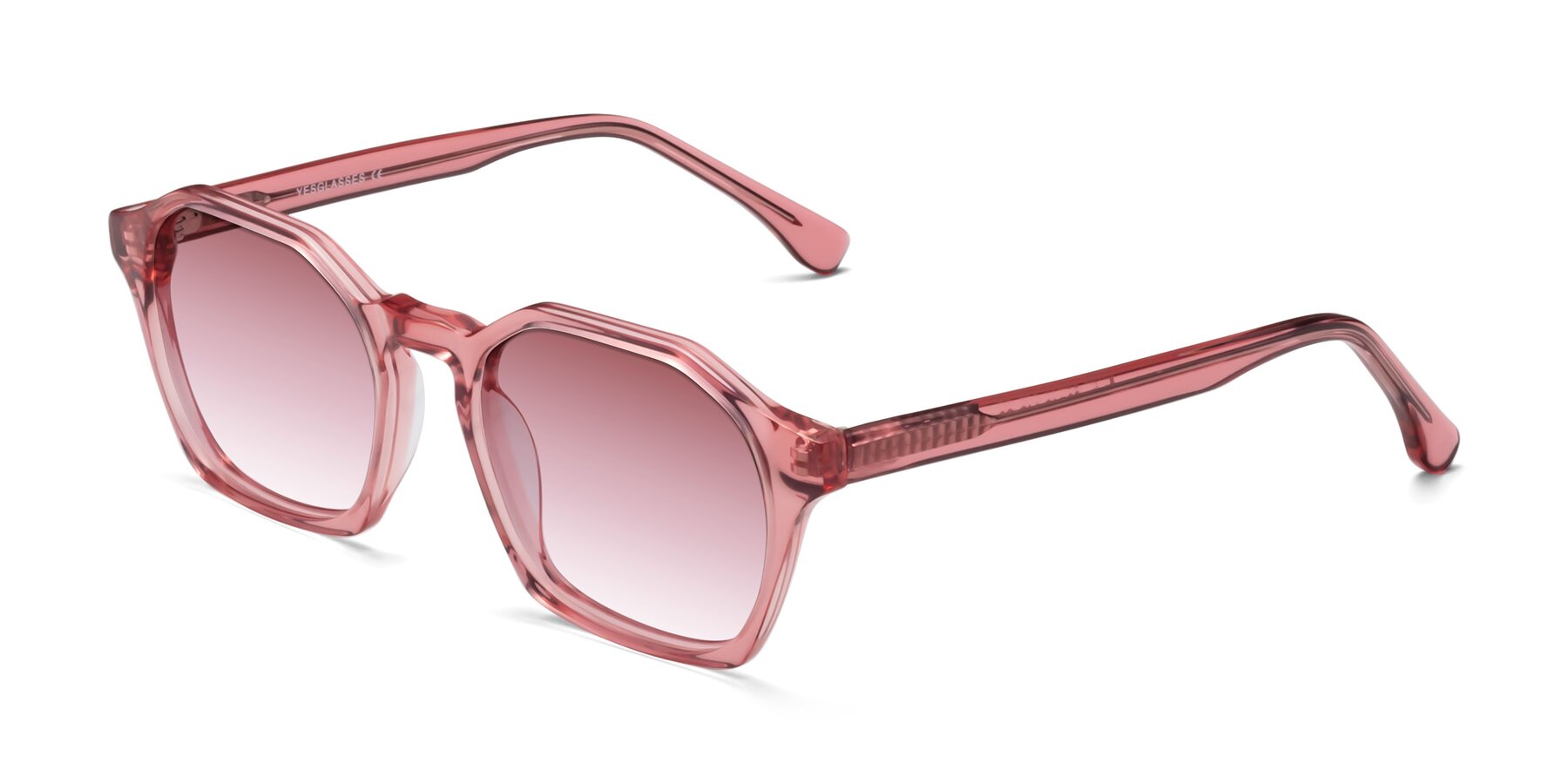 Angle of Stoltz in Pink with Garnet Gradient Lenses