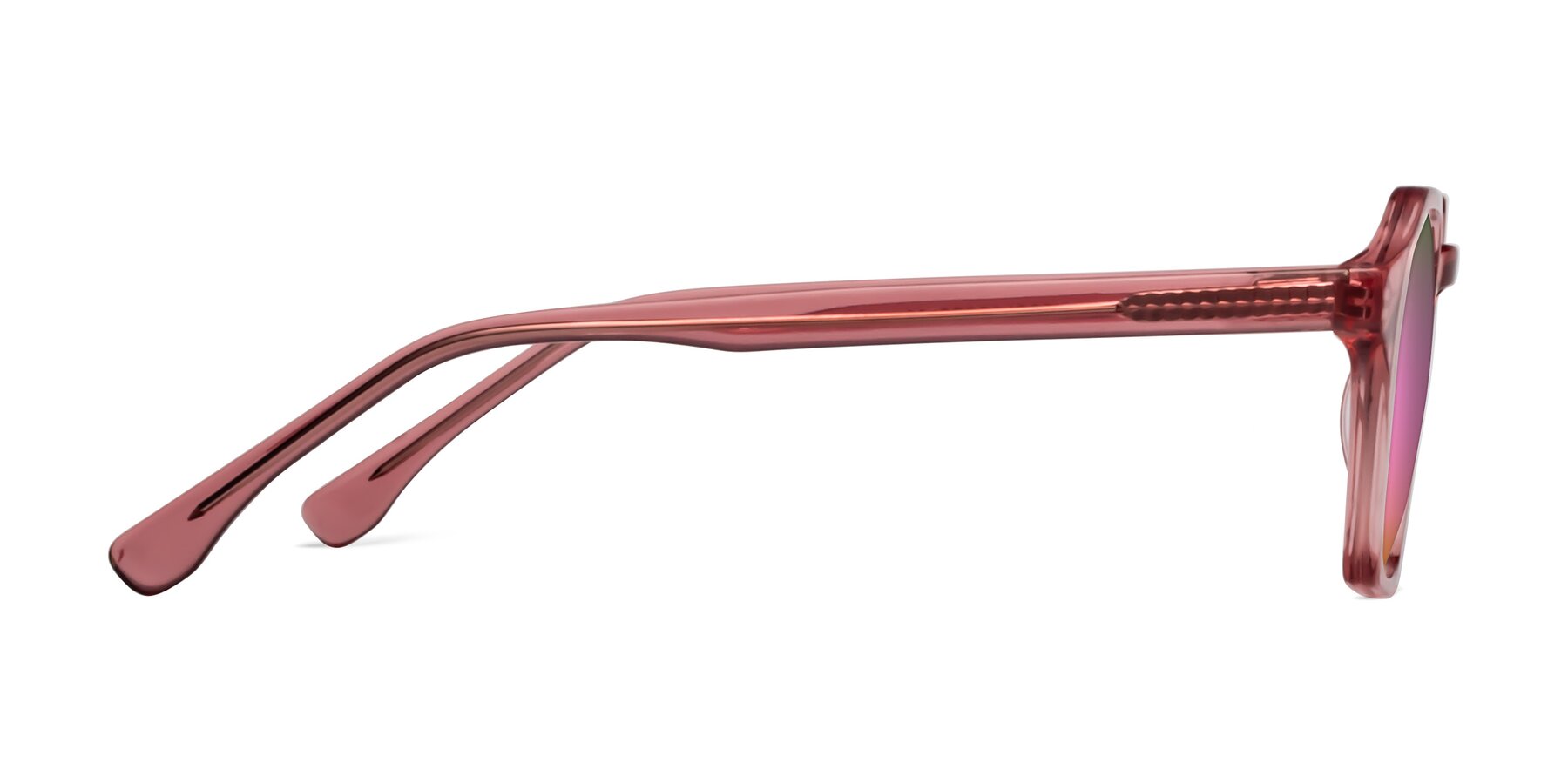 Side of Stoltz in Pink with Pink Mirrored Lenses