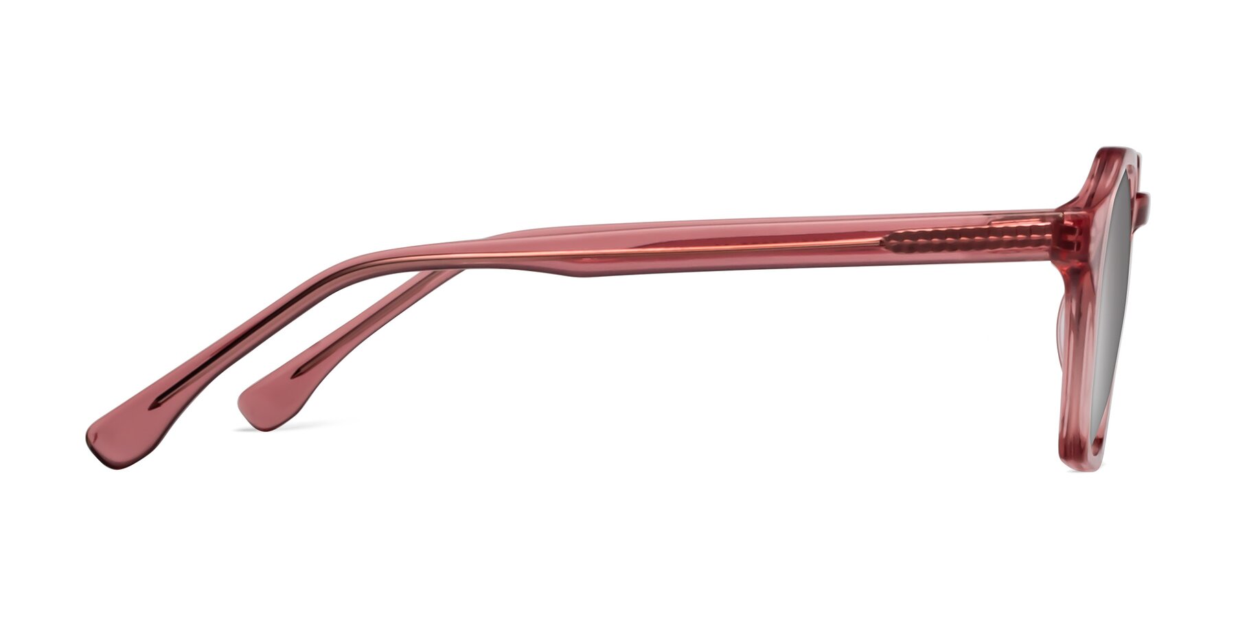 Side of Stoltz in Pink with Silver Mirrored Lenses