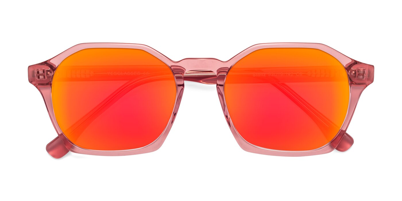 Stoltz - Pink Flash Mirrored Sunglasses