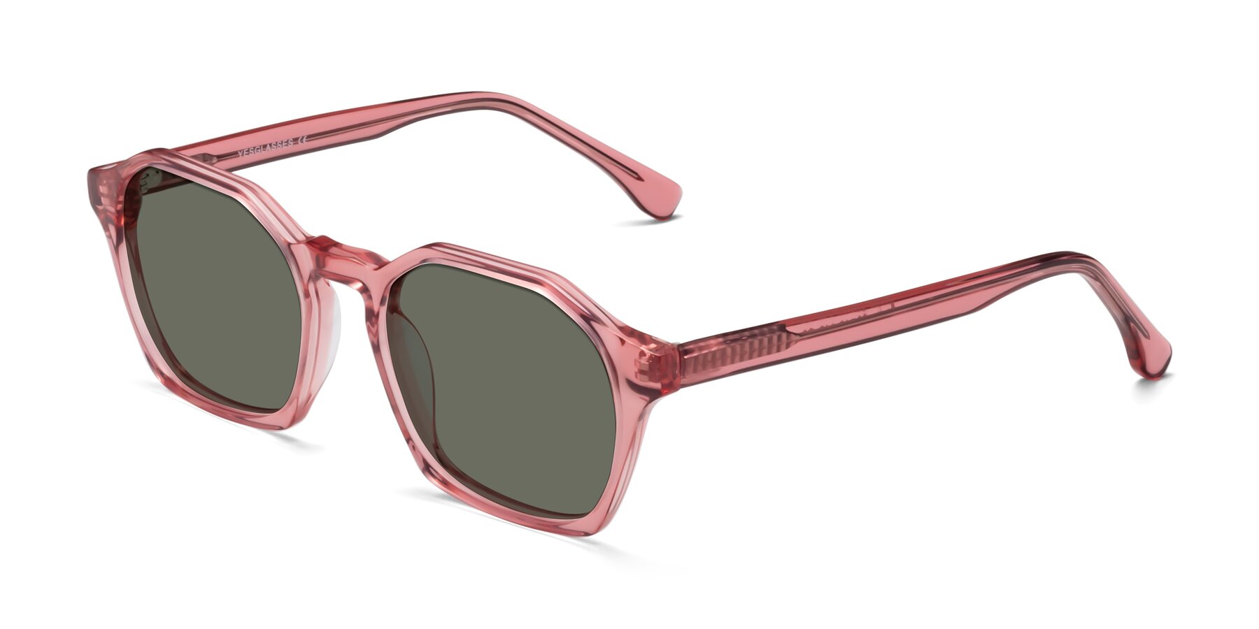Angle of Stoltz in Pink with Gray Polarized Lenses