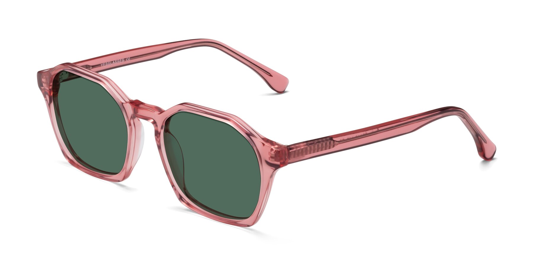 Angle of Stoltz in Pink with Green Polarized Lenses