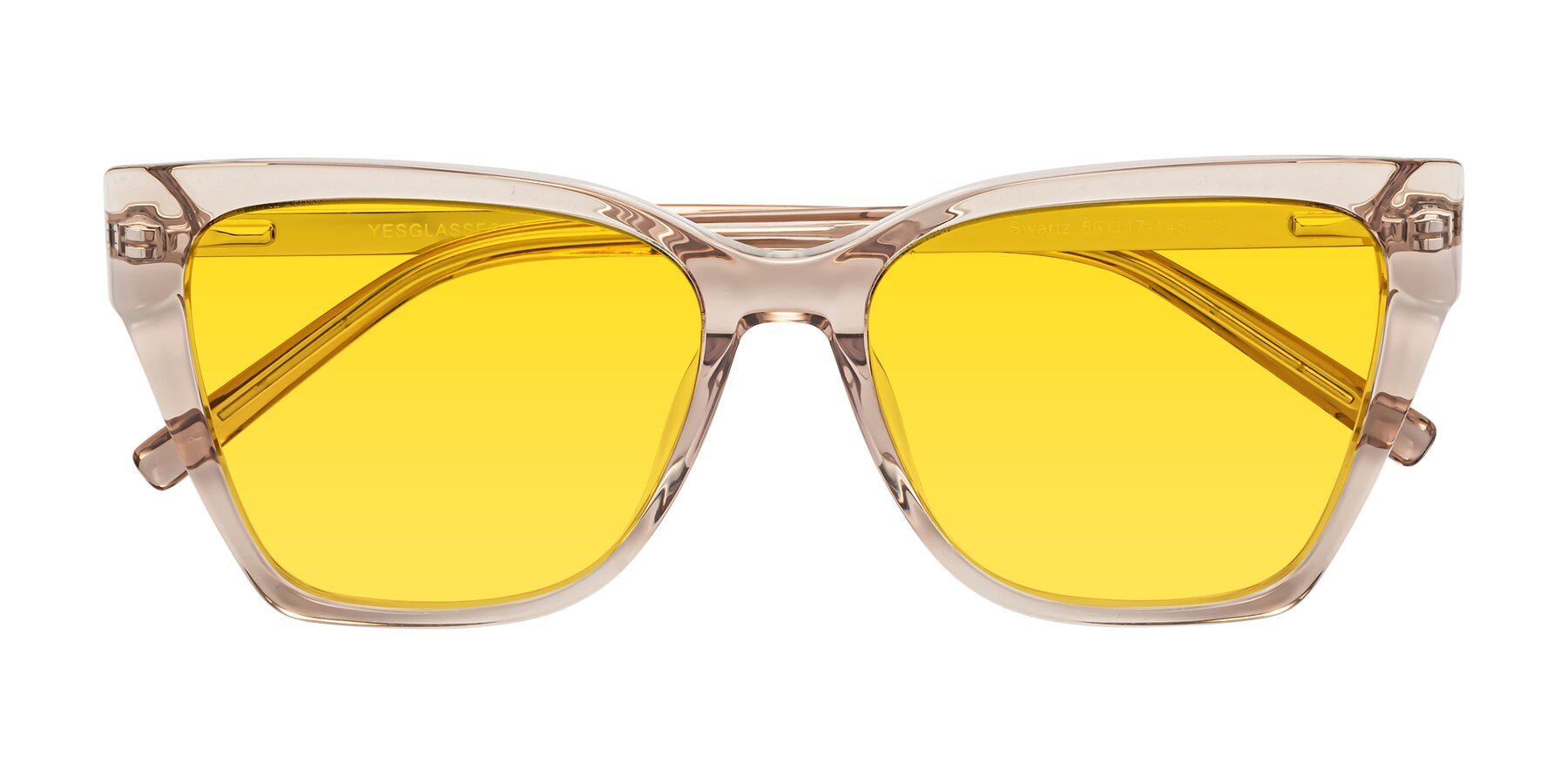 Folded Front of Swartz in Amber with Yellow Tinted Lenses