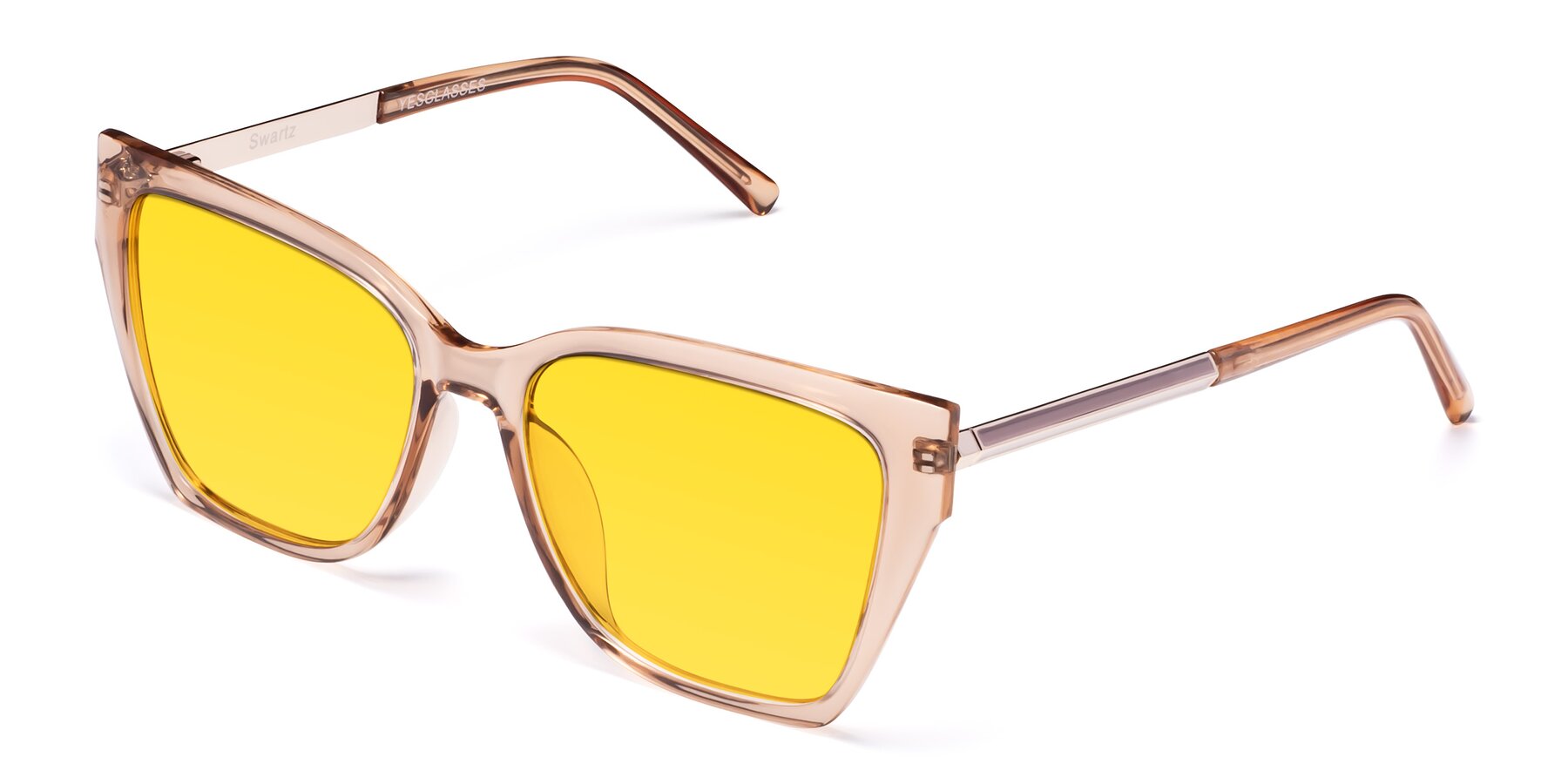 Angle of Swartz in Amber with Yellow Tinted Lenses
